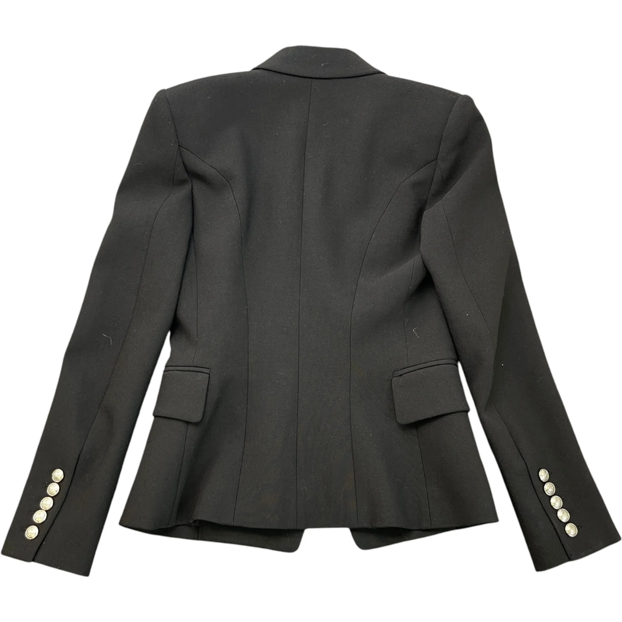 Women's Button Logo Double Breasted Blazer Jacket Black Size IT 36 / UK 4 - Image 2