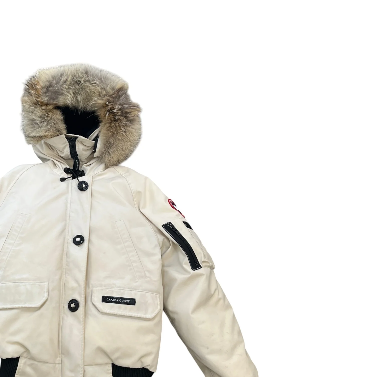 Women's Chilliwack Bomber Down Jacket Beige Size M - Image 3