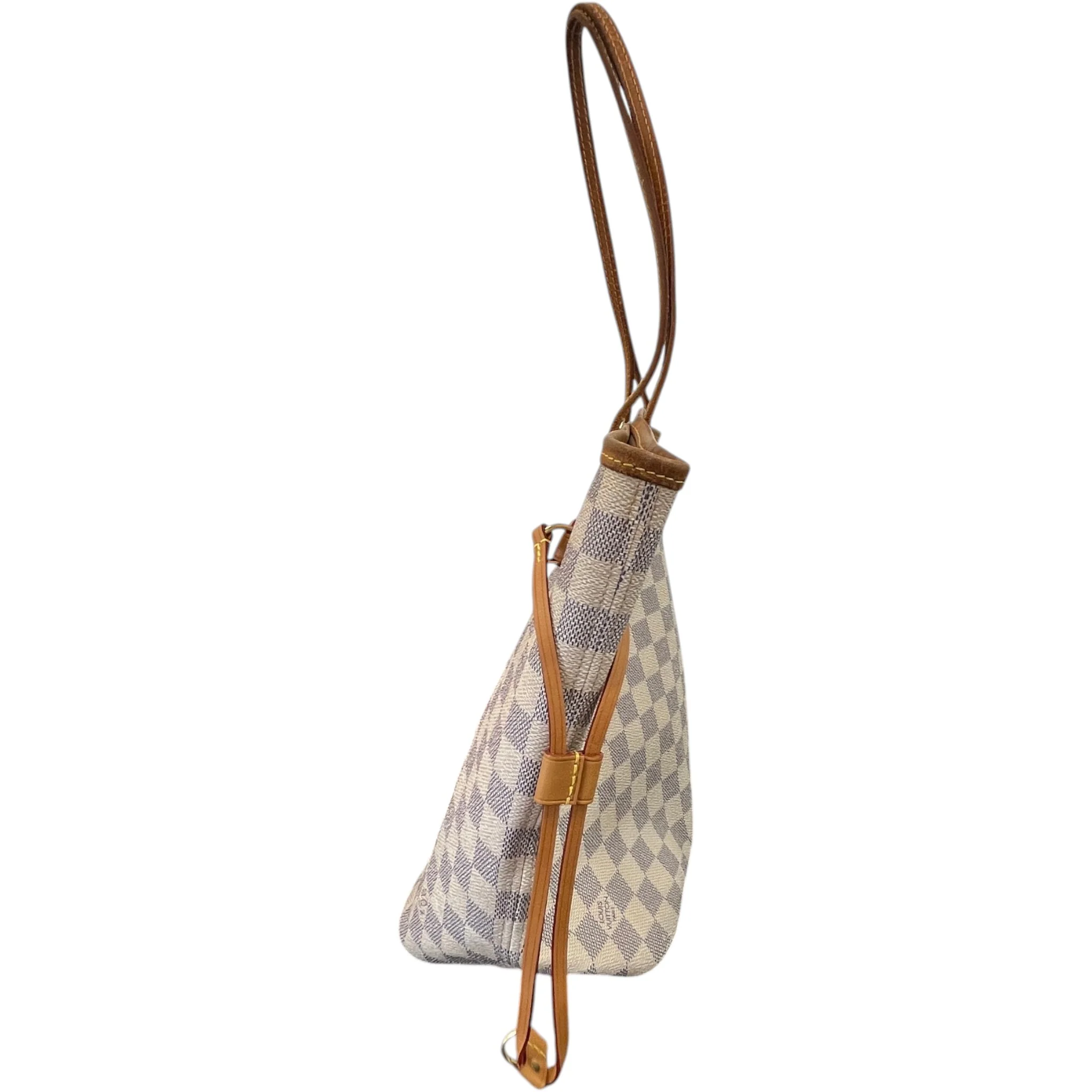 Women's Damier Azur Neverfull Mm Tote Bag White - Image 6