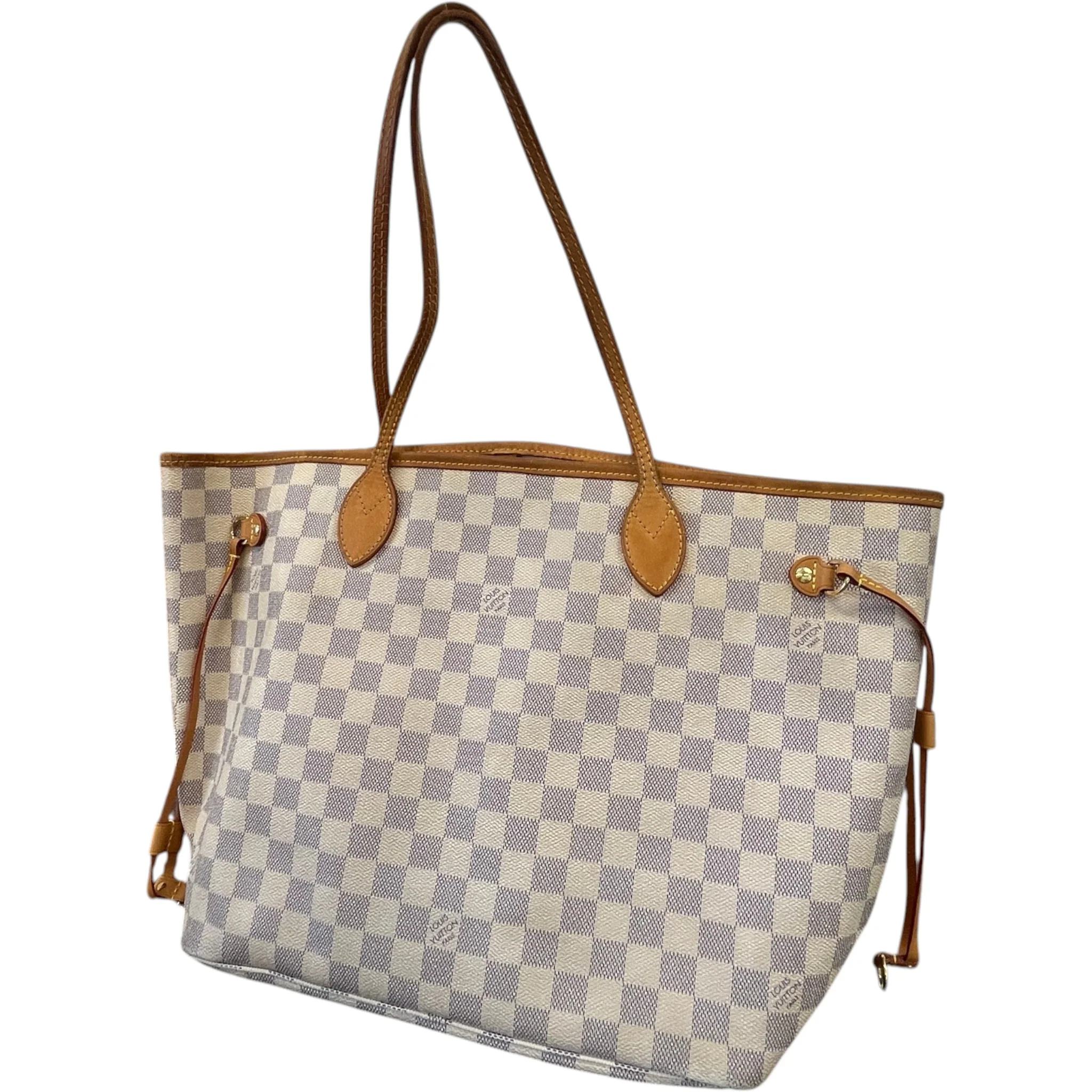 Women's Damier Azur Neverfull Mm Tote Bag White - Image 8