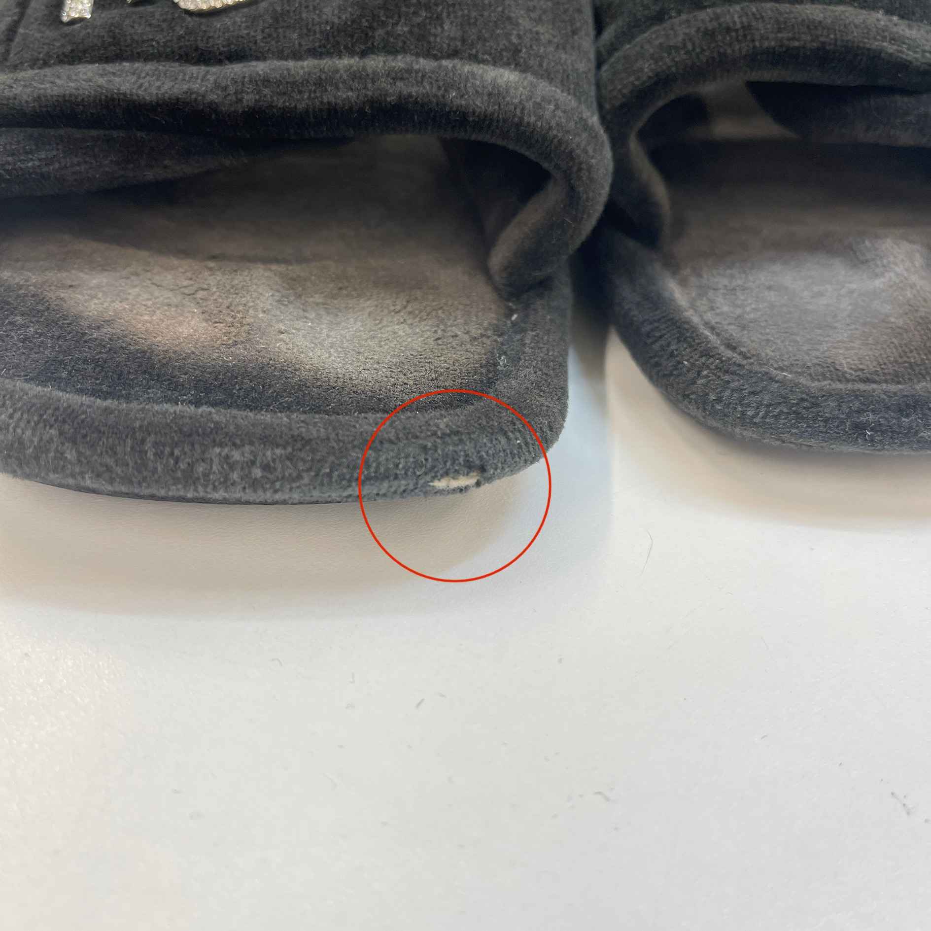 Women's Embellished Logo Slippers Black Size EU 40 / UK 7 - Image 12