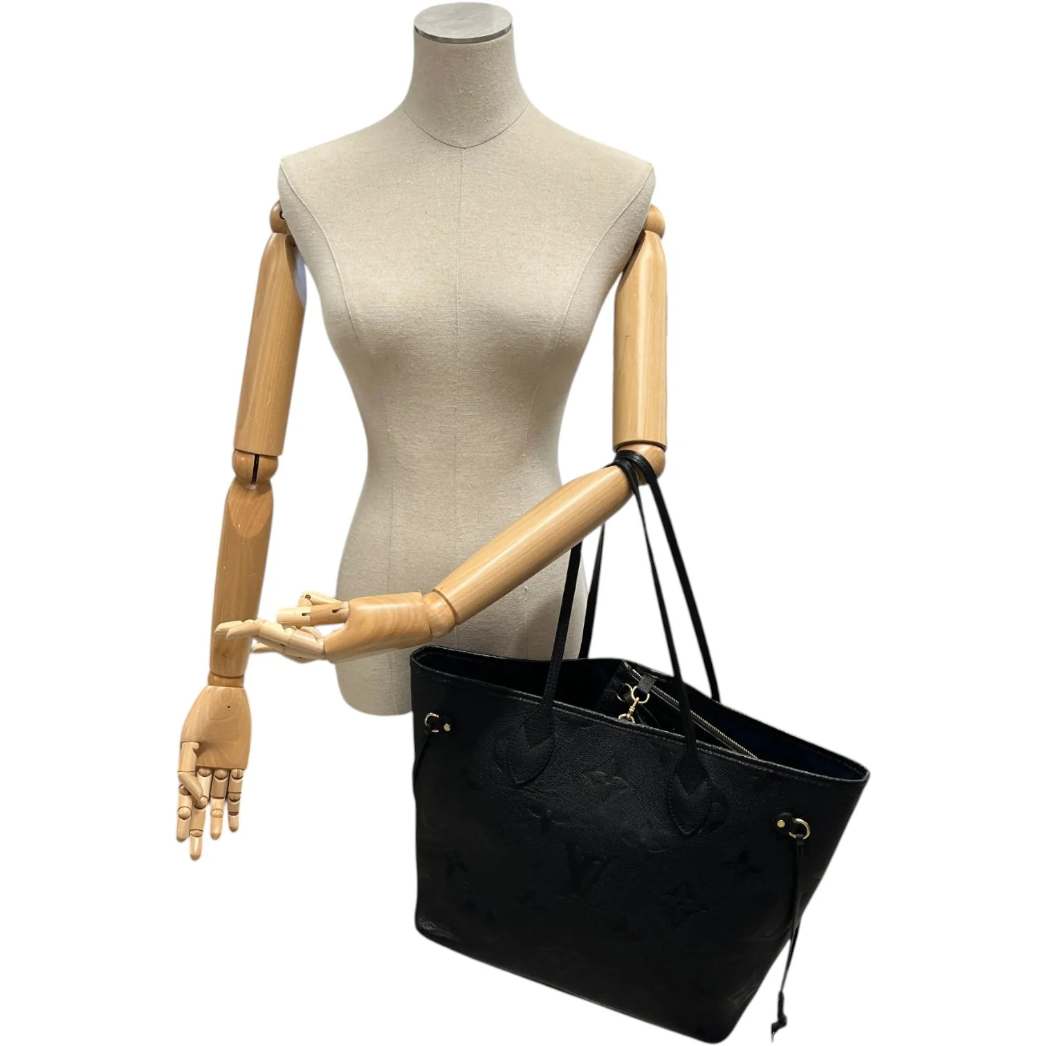 Women's Empreinte Leather Neverfull Mm Bag Black - Image 2