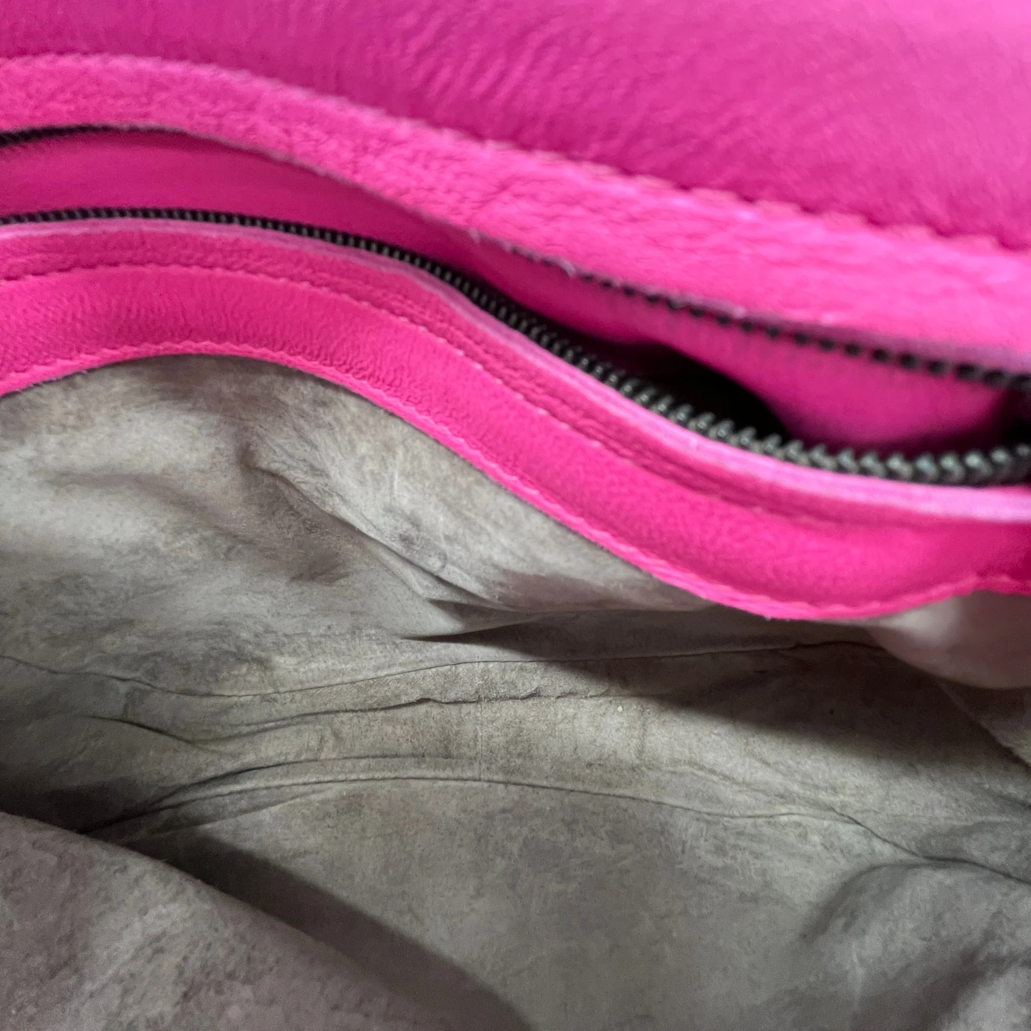 Women's Fuchsia Intrecciato Nappa Crossbody Bag Pink - Image 8