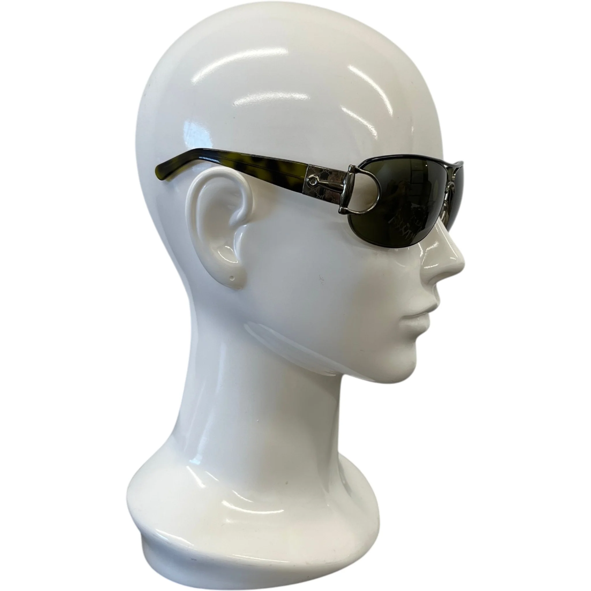 Women's Gg 2760/S Horsebit Sunglasses Green - Image 3