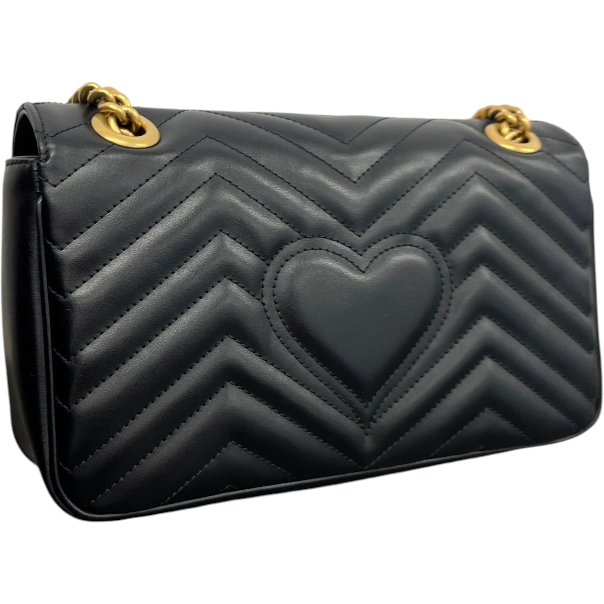 Women's Gg Marmont Flap Bag Black - Image 8