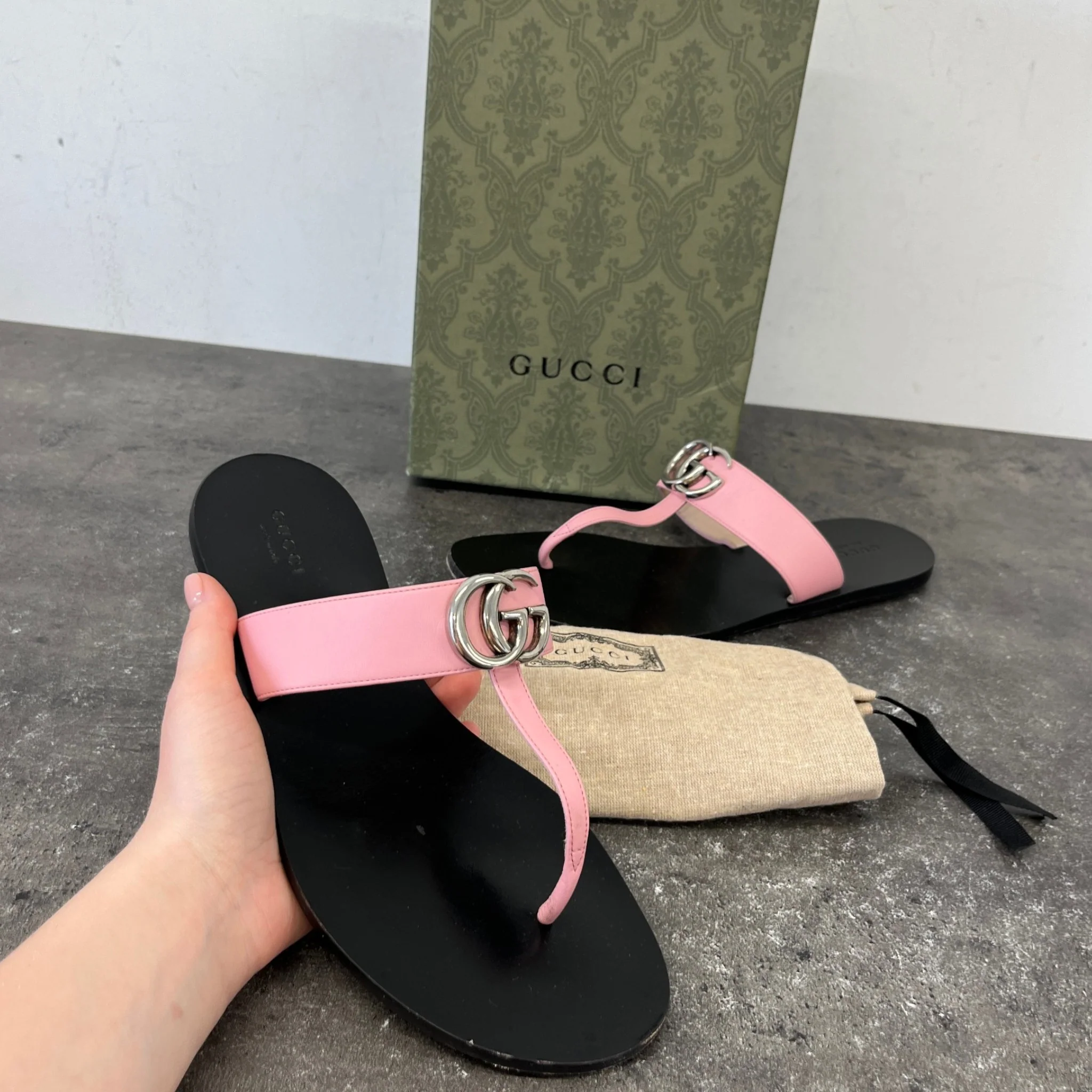 Women's Gg Marmont Sandals Pink Size EU 39 / UK 6 - Image 11