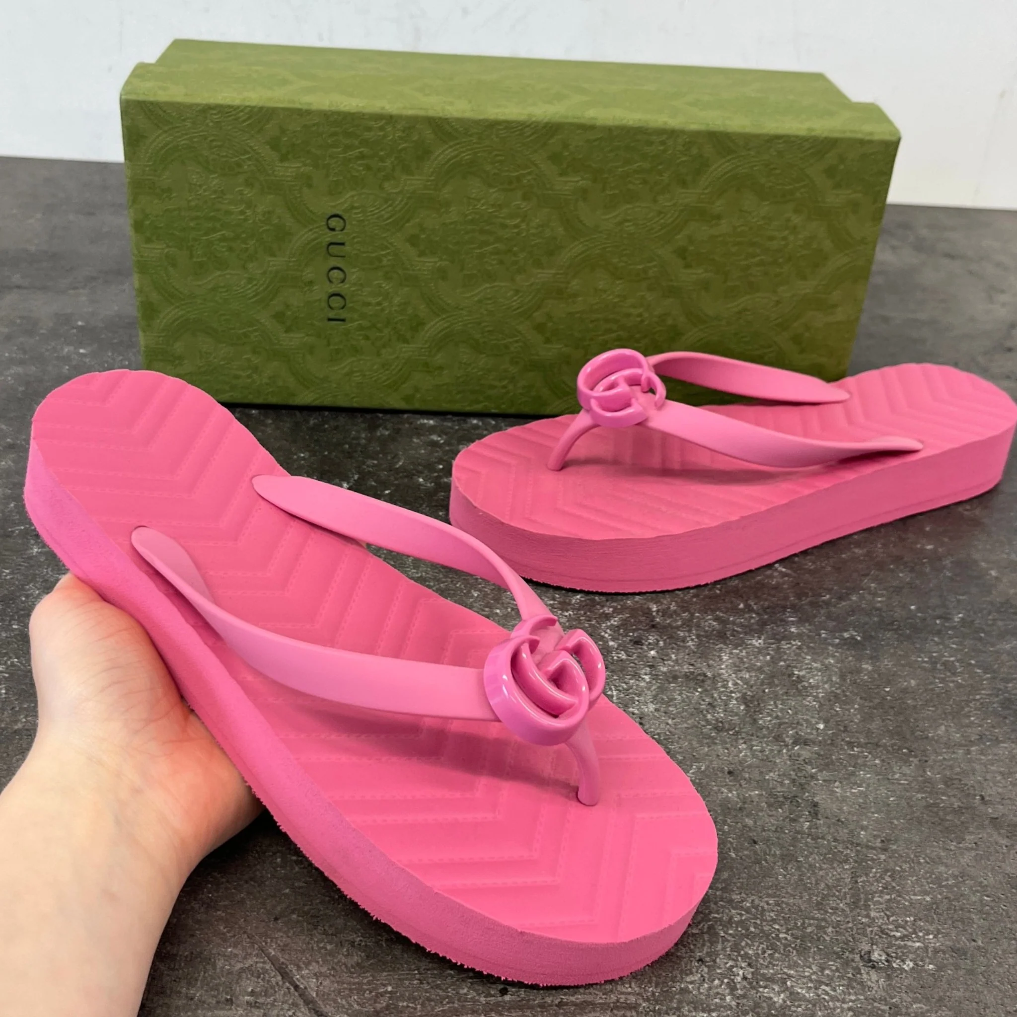 Women's Gg Marmont Slippers Pink Size EU 39 / UK 6 - Image 11
