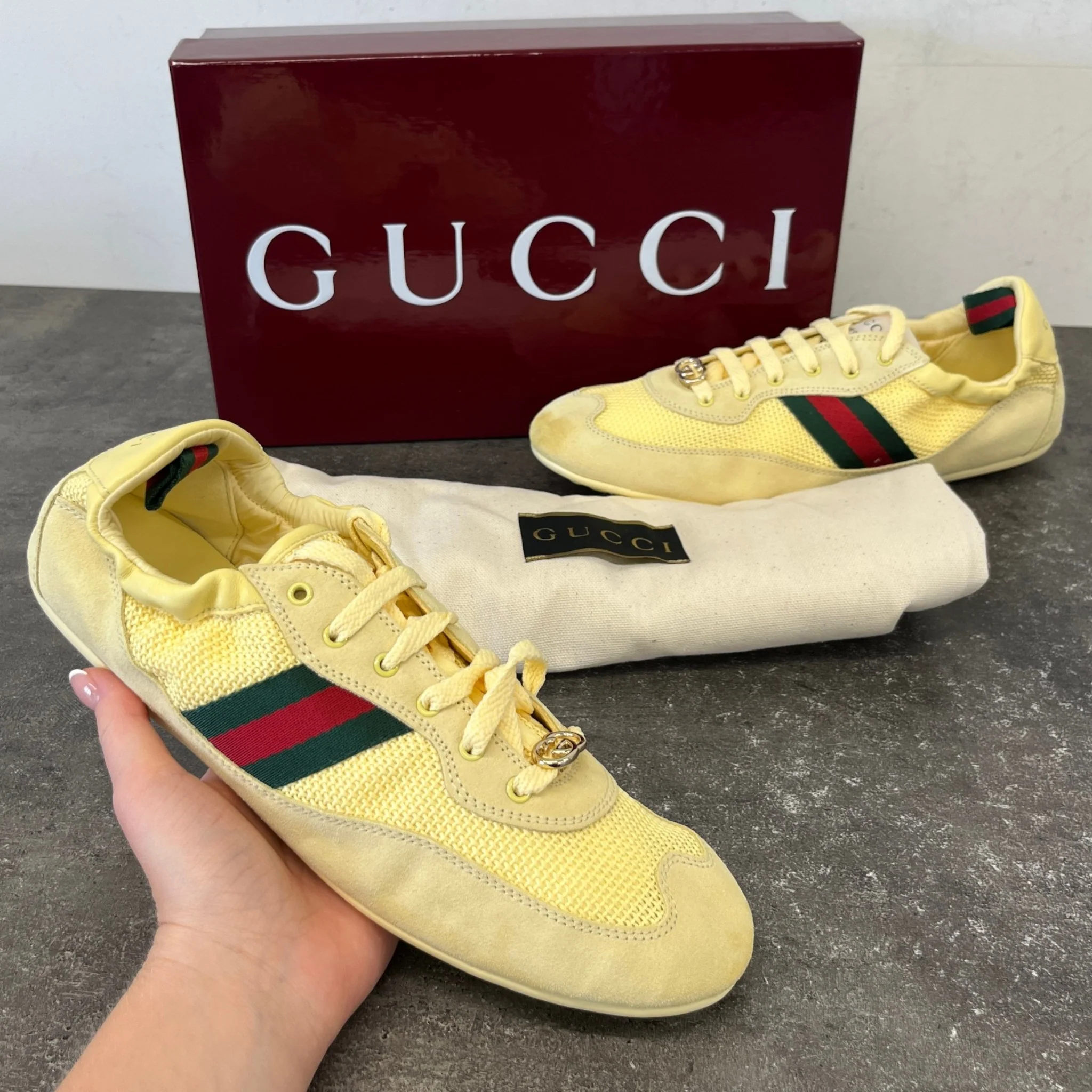 Women's Gg Shift Low Trainers Yellow Size EU 40 / UK 7 - Image 12