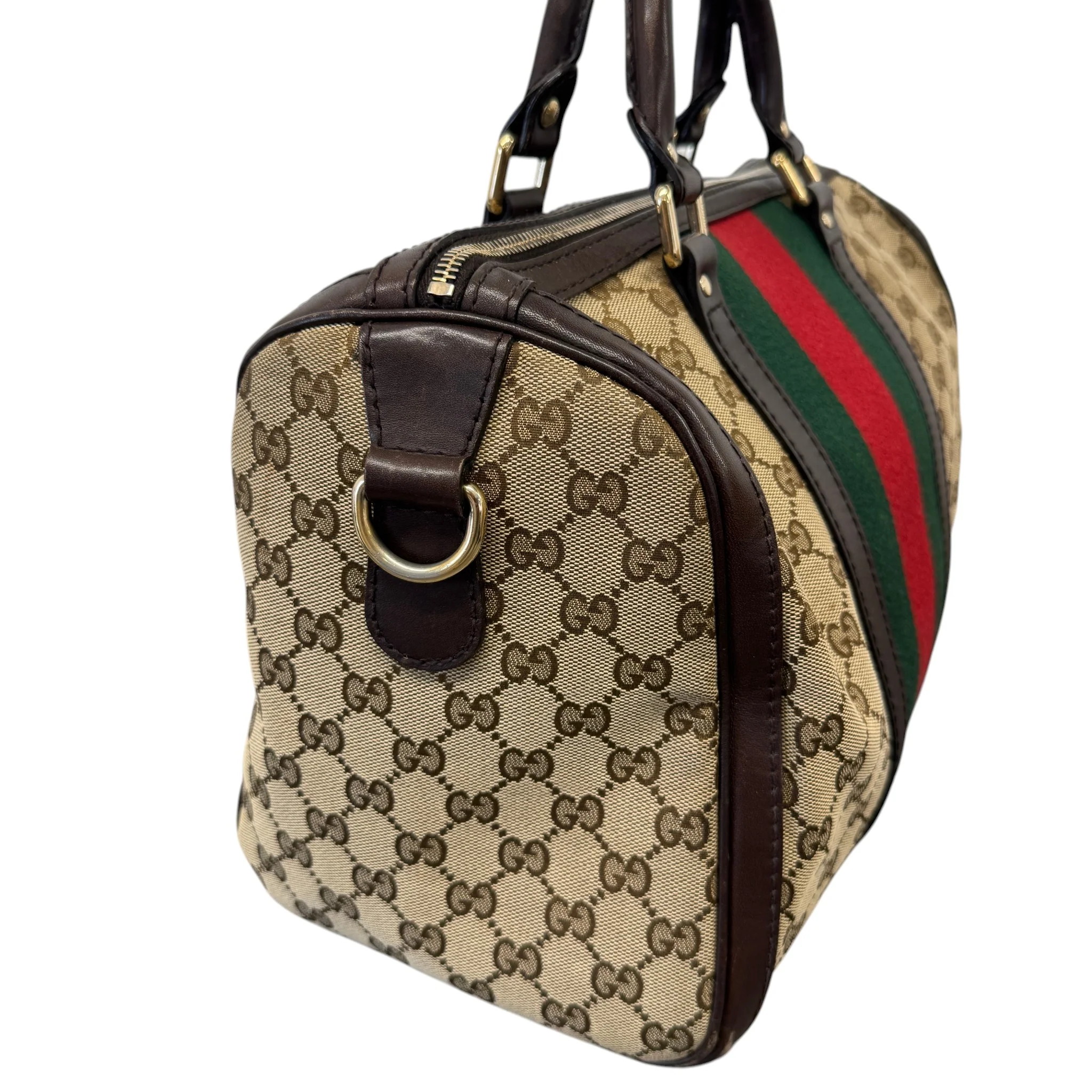 Women's Gg Supreme Boston Satchel Handbag Beige - Image 6