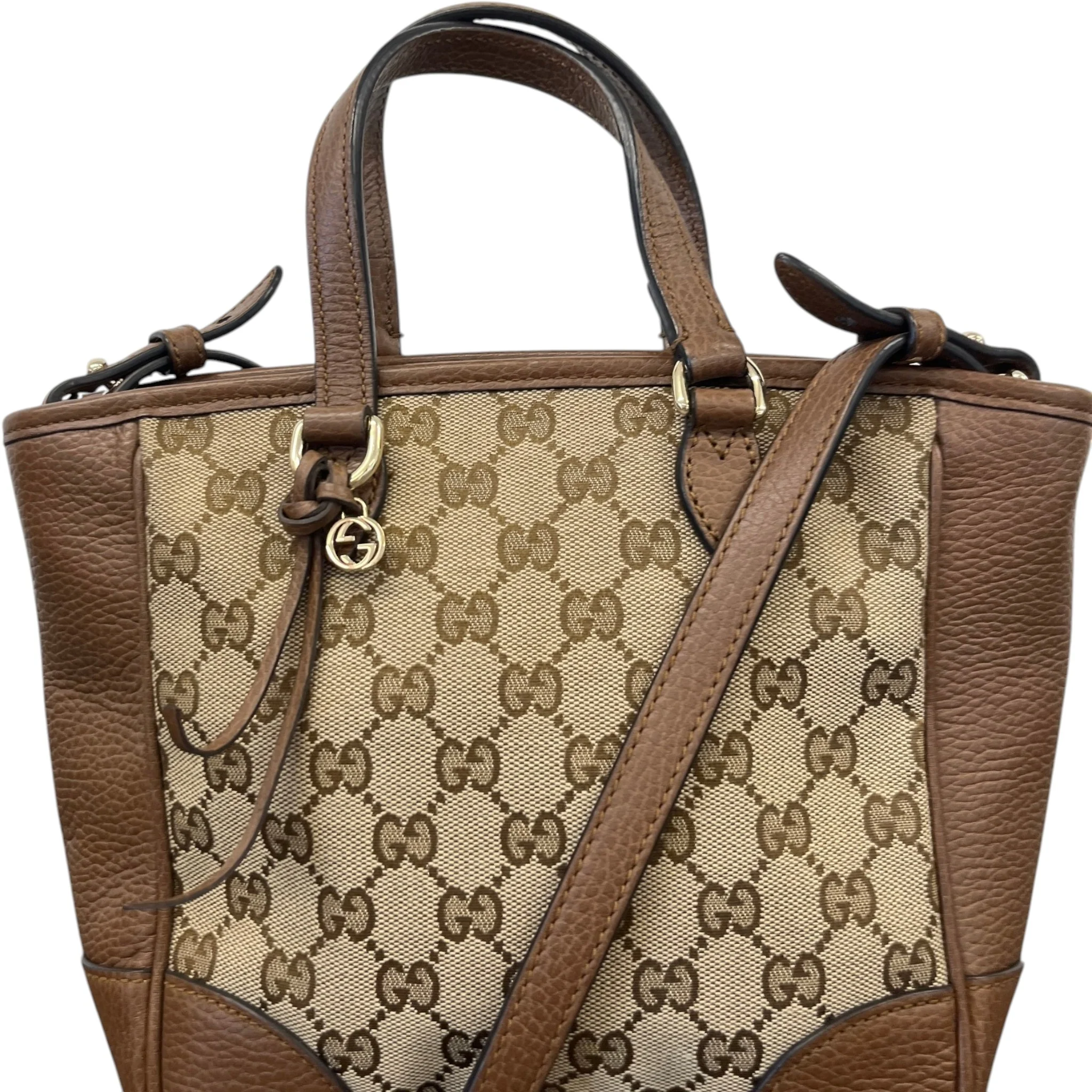 Women's Gg Supreme Bree Satchel Bag Brown - Image 11