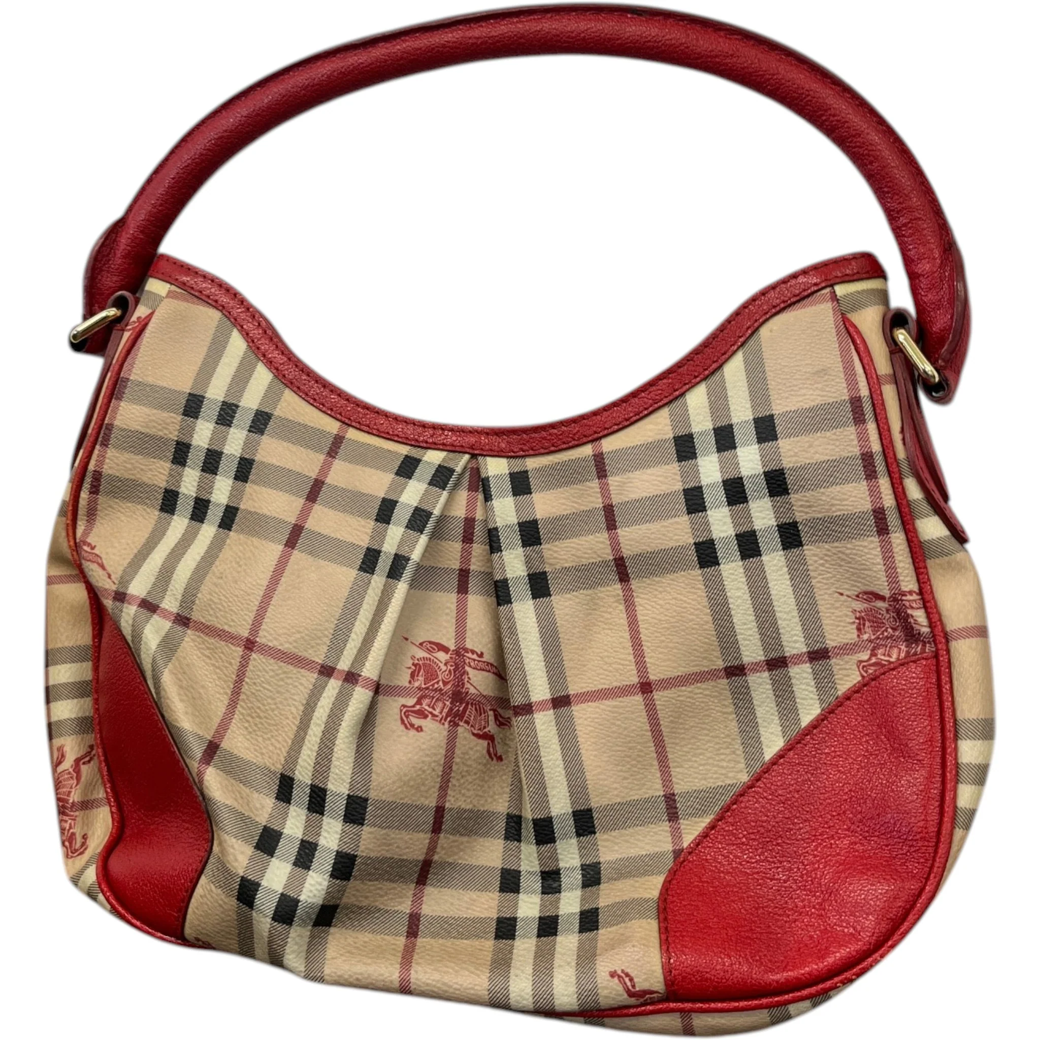 Women's Haymarket Check Hernville Hobo Bag Beige - Image 9