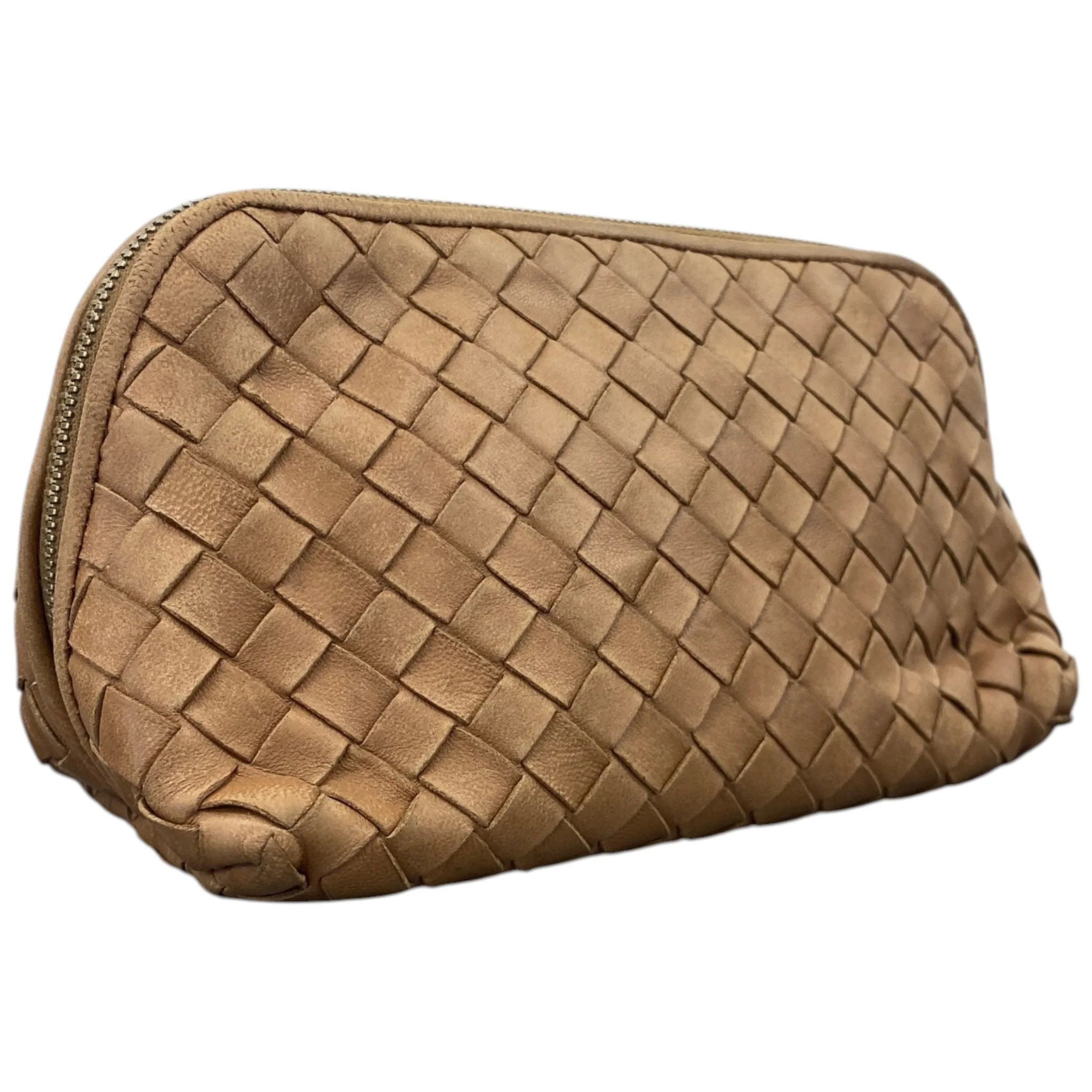 Women's Intrecciato Pouch Beige - Image 2