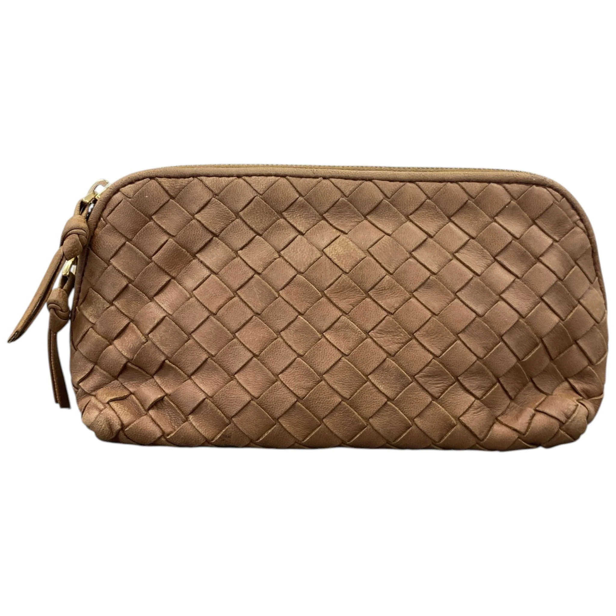 Women's Intrecciato Pouch Beige - Image 3