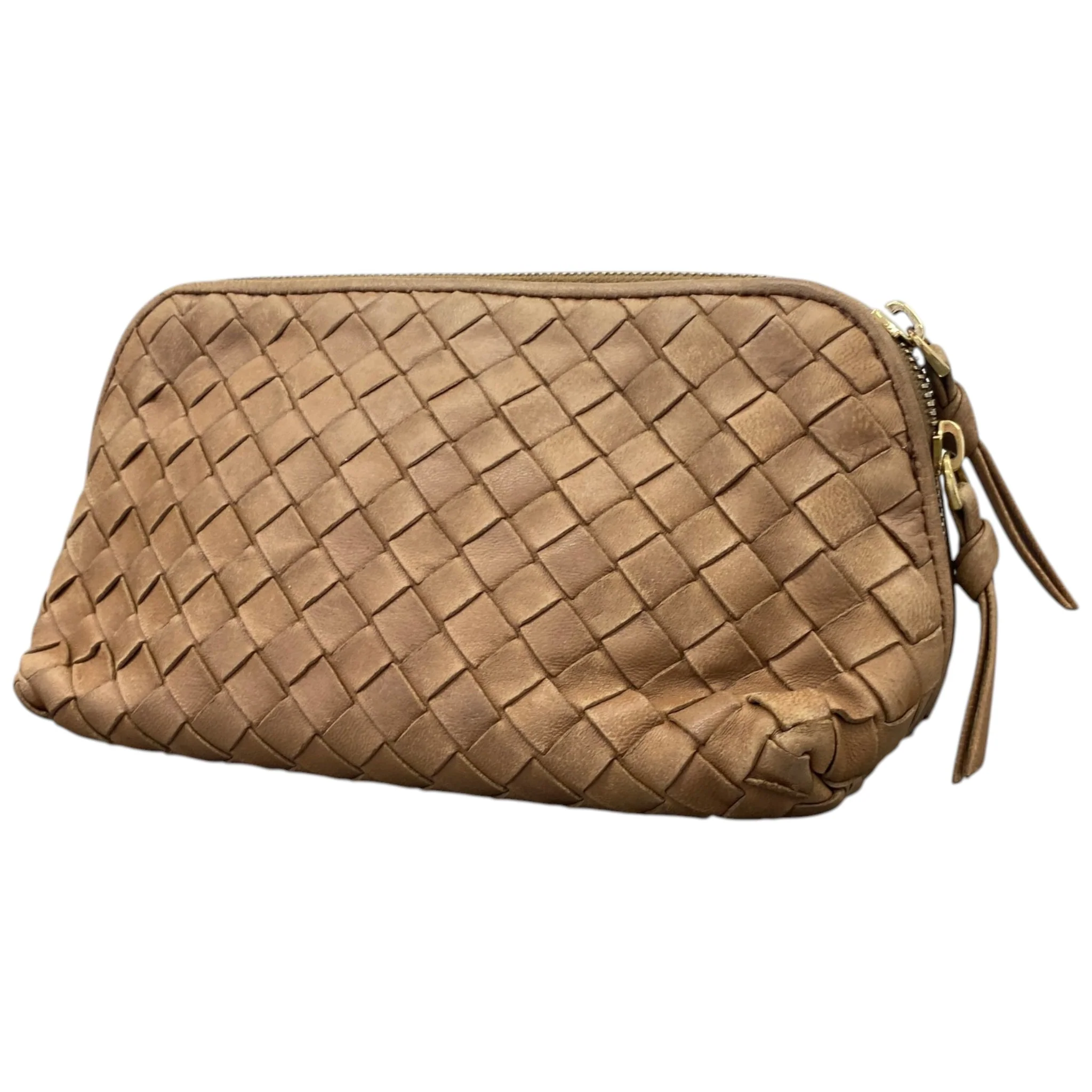 Women's Intrecciato Pouch Beige - Image 4