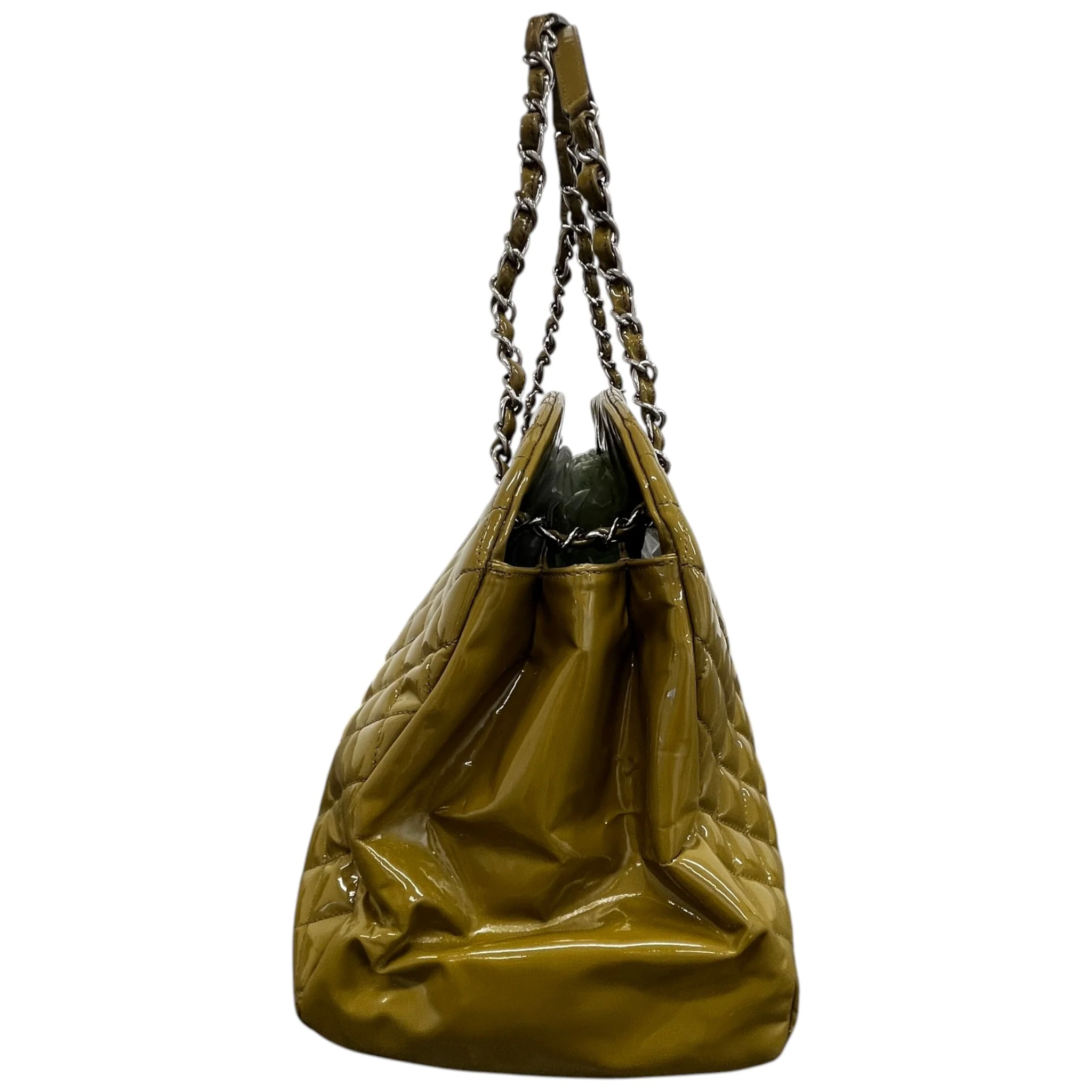 Women's Large Just Mademoiselle Bowling Olive Bag Green - Image 7
