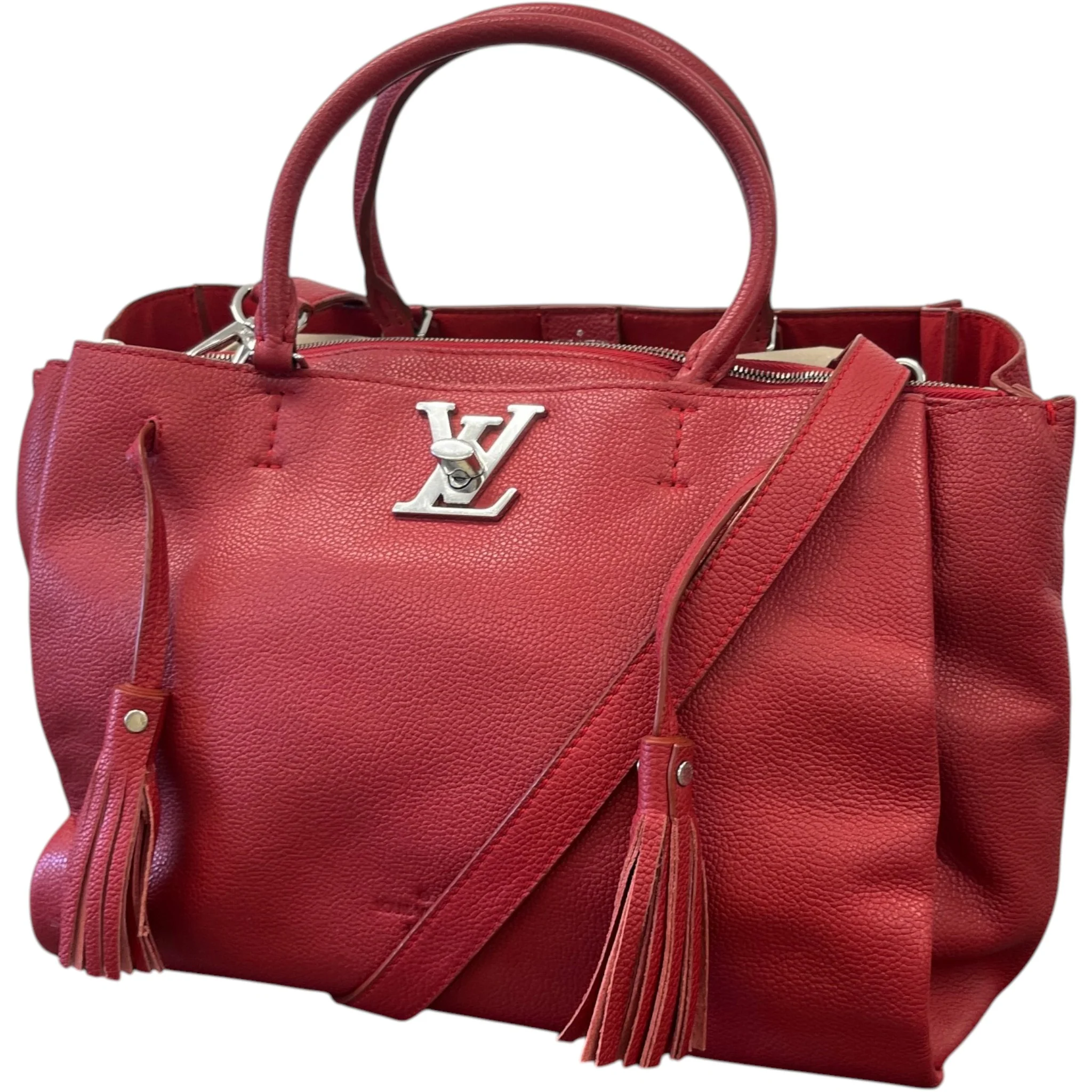 Women's Lockmeto Tote Bag Red - Image 4
