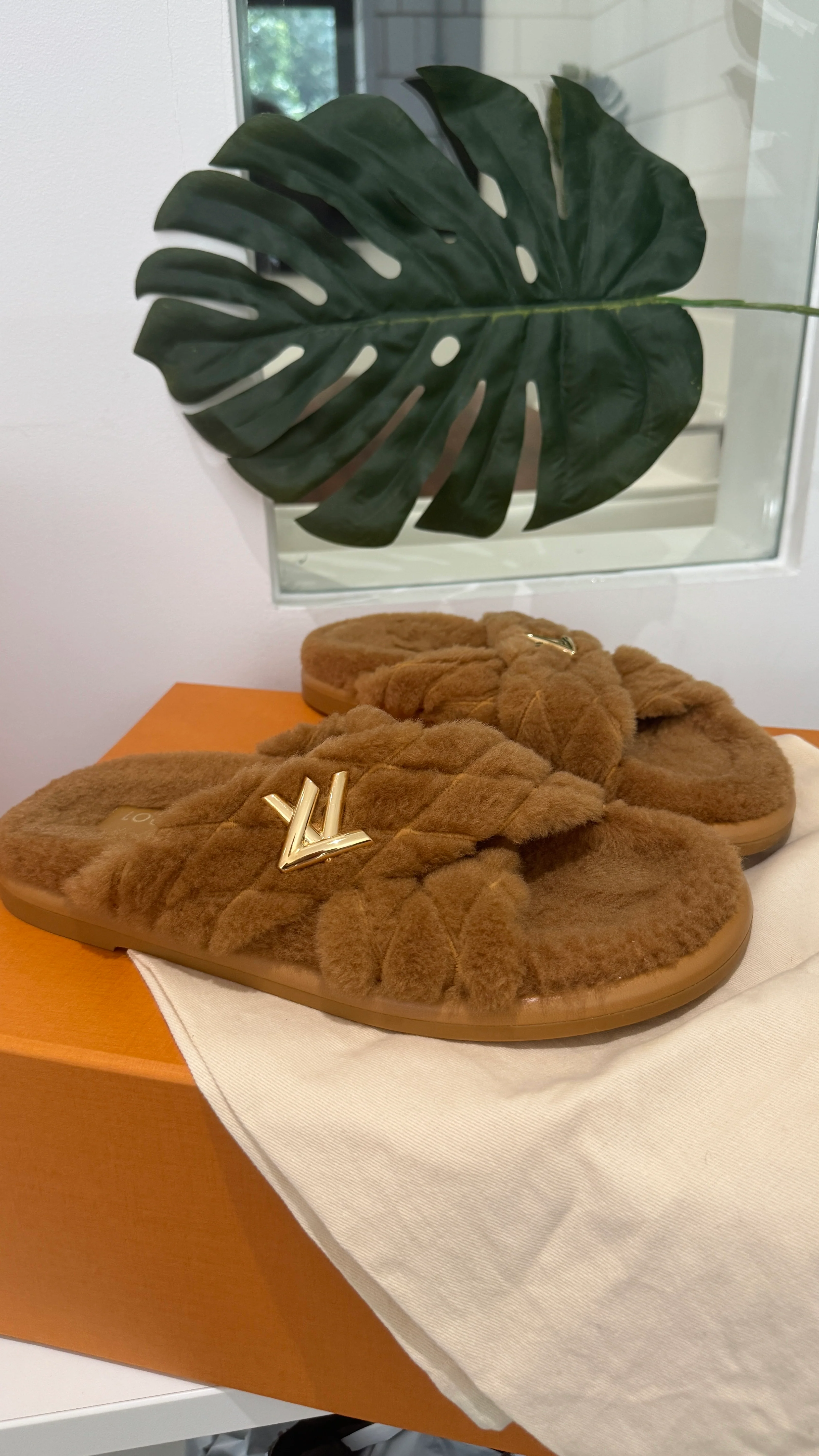 Women's Lv Bliss Comfort Mules Sandals Brown Size EU 38 / UK 5 - Image 13