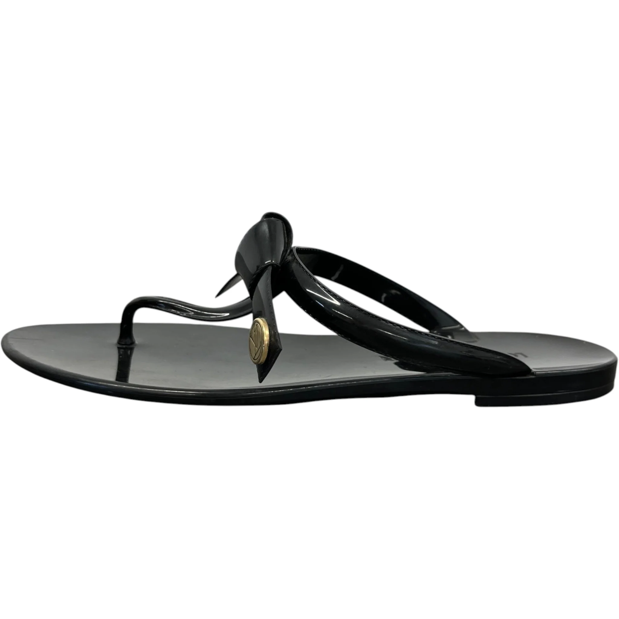 Women's Lv Logo Buckle Sandals Black Size EU 38 / UK 5 - Image 5