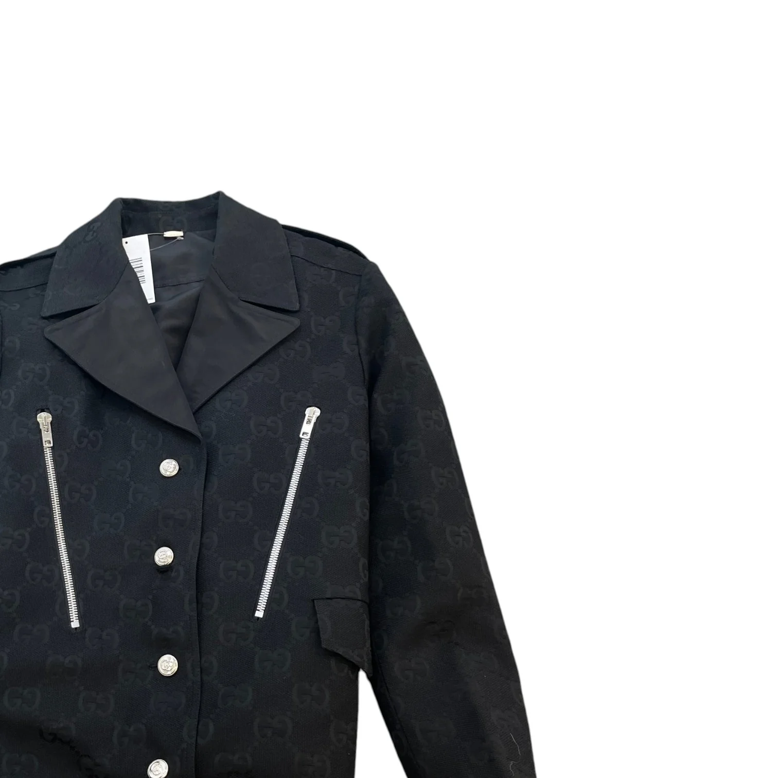Women's Macro Gg Canvas Reversible Blazer Jacket Black Size IT 38 / UK 6 - Image 5