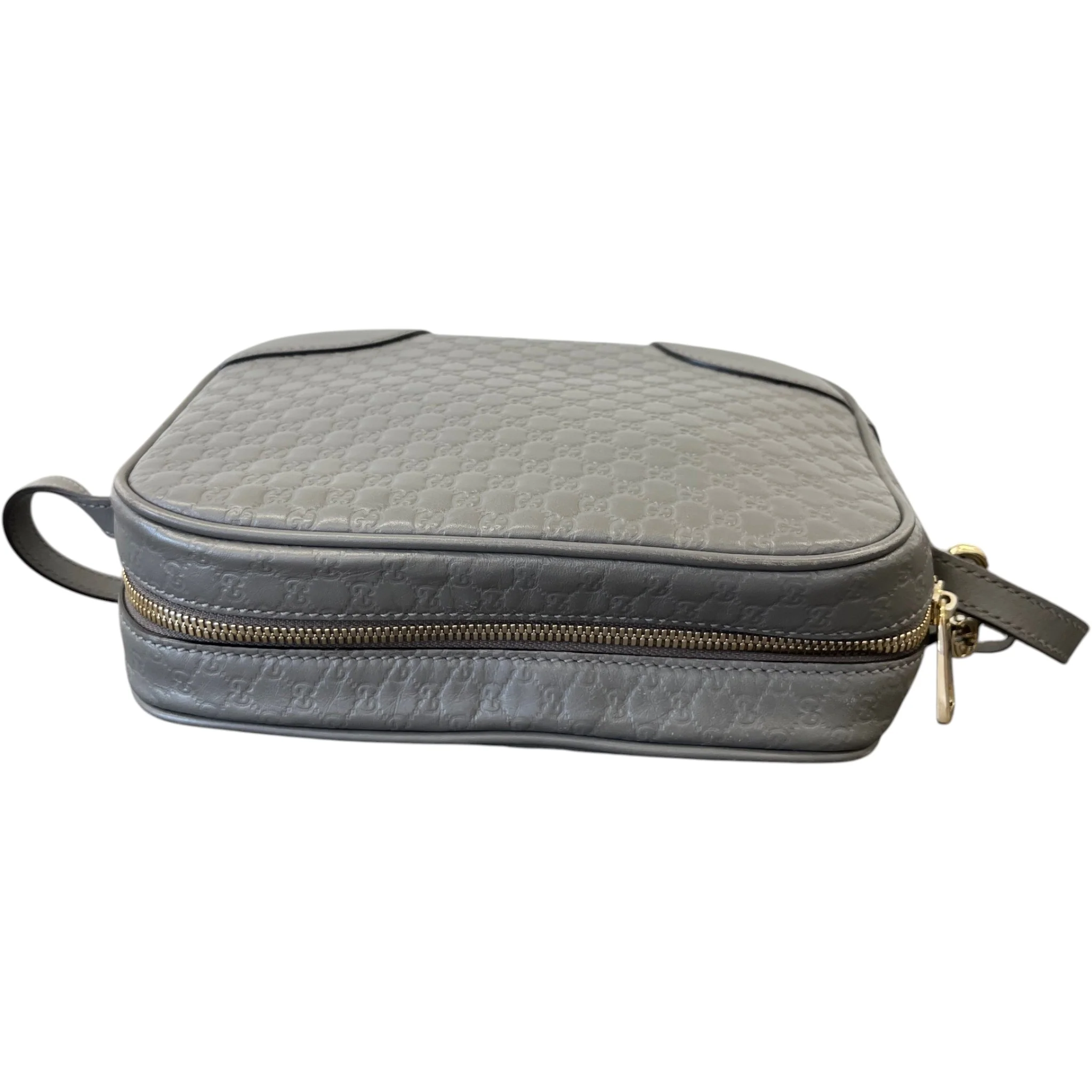 Women's Microguccissima Bree Messenger Bag Grey - Image 10