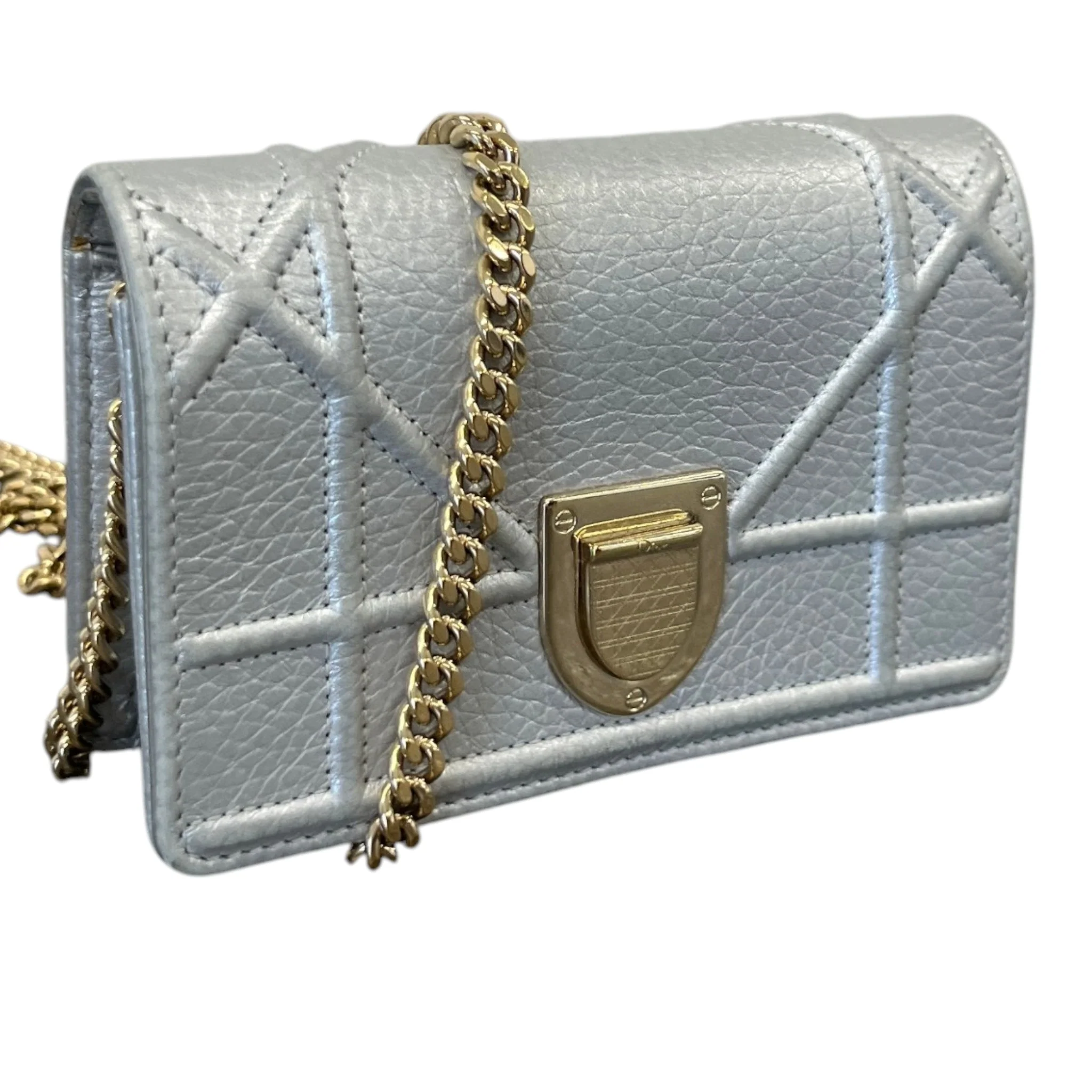 Women's Mini Diorama Handbag Silver - Image 4