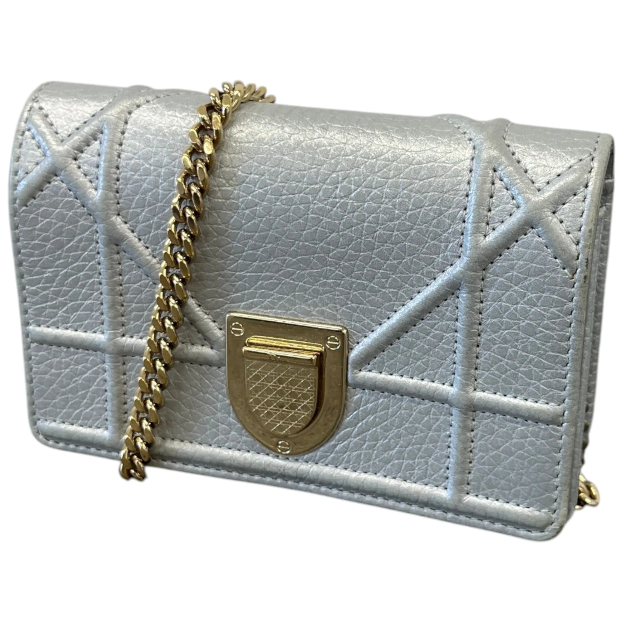 Women's Mini Diorama Handbag Silver - Image 5