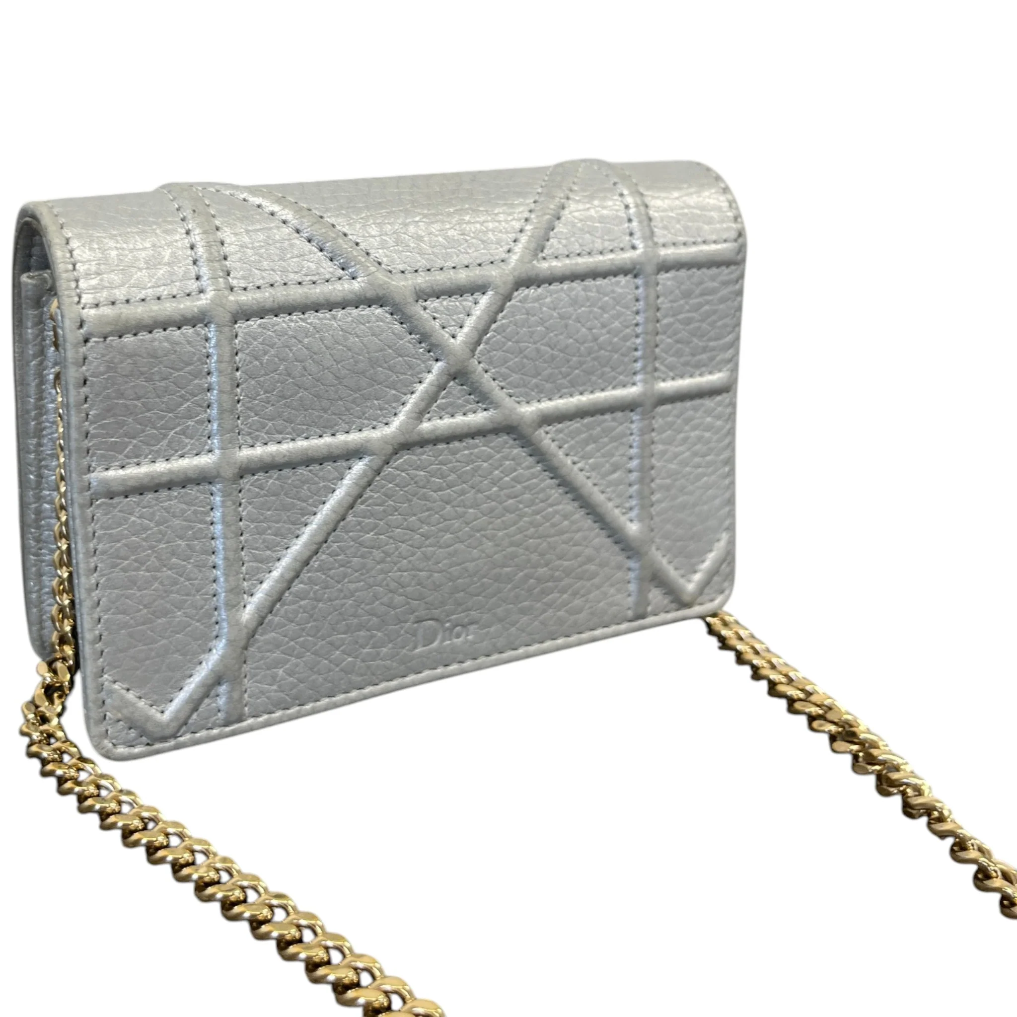 Women's Mini Diorama Handbag Silver - Image 8