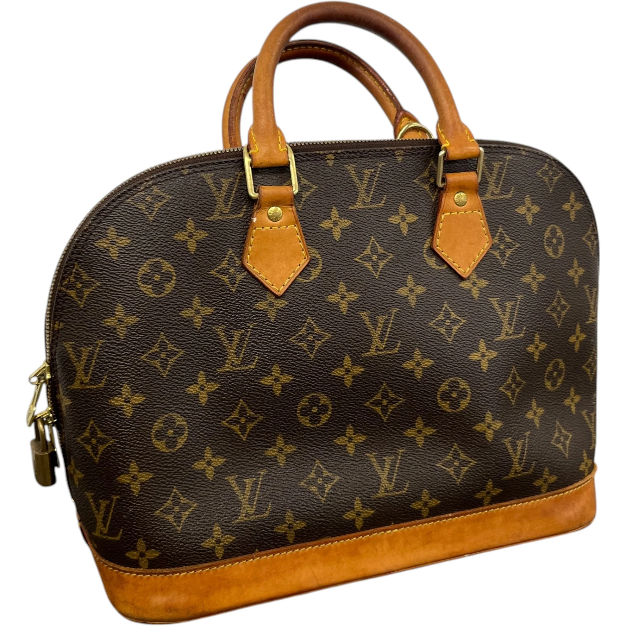 Women's Monogram Alma Pm Handbag Brown - Image 8