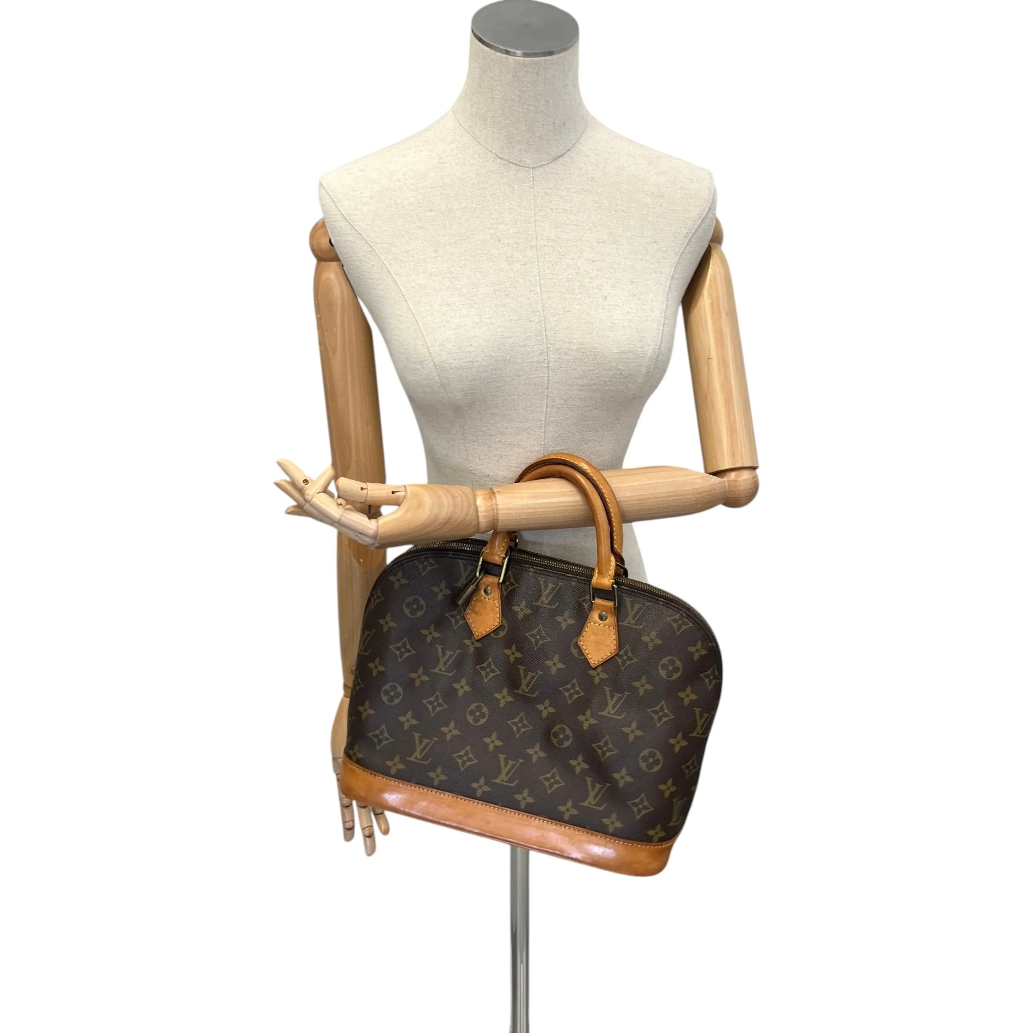 Women's Monogram Alma Pm Handbag Brown - Image 2