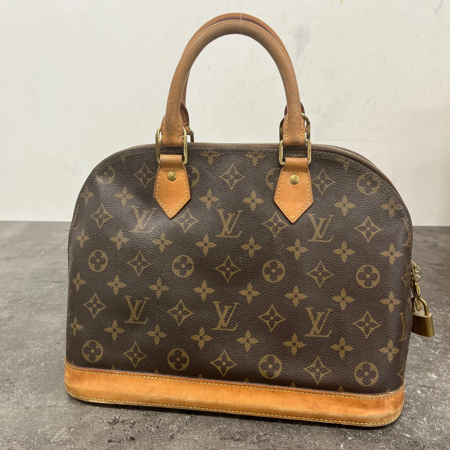 Women's Monogram Alma Pm Handbag Brown - Image 11