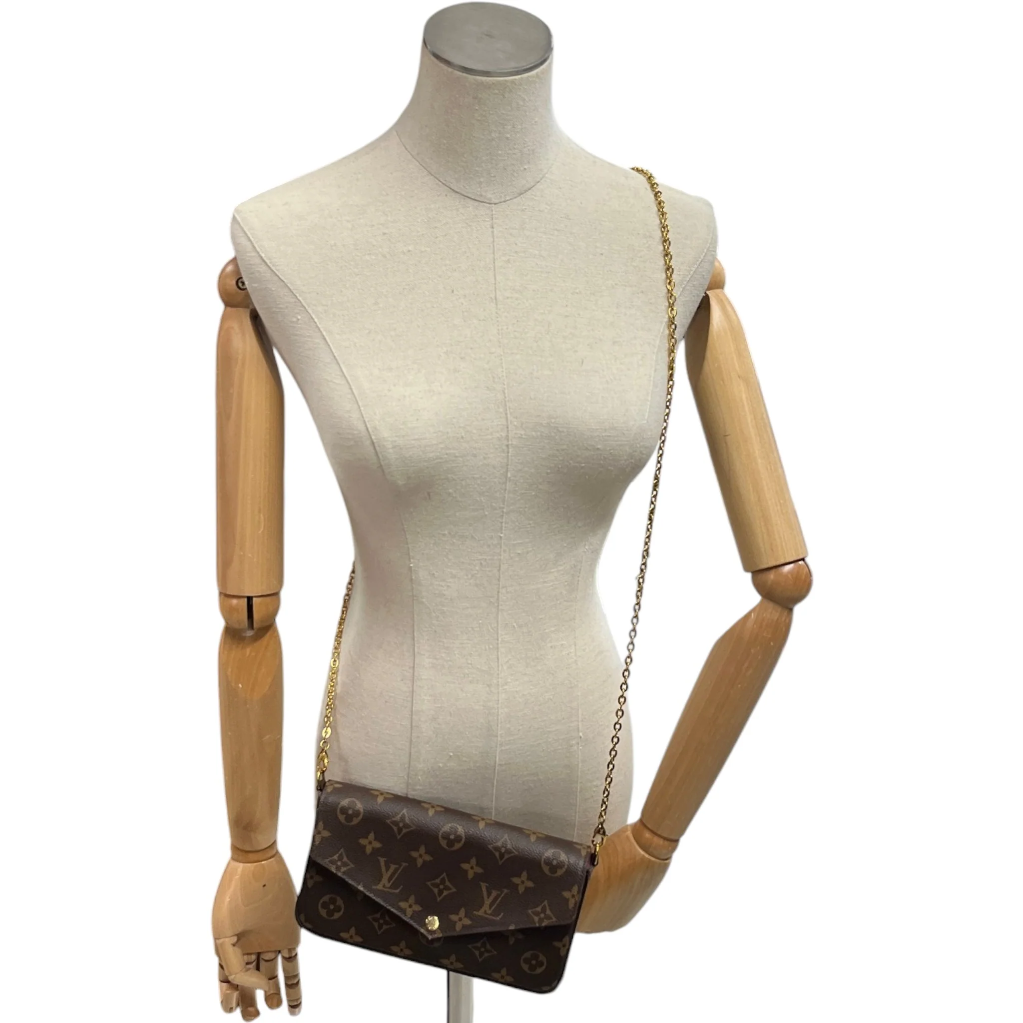 Women's Monogram Félicie Pochette Bag Brown - Image 2
