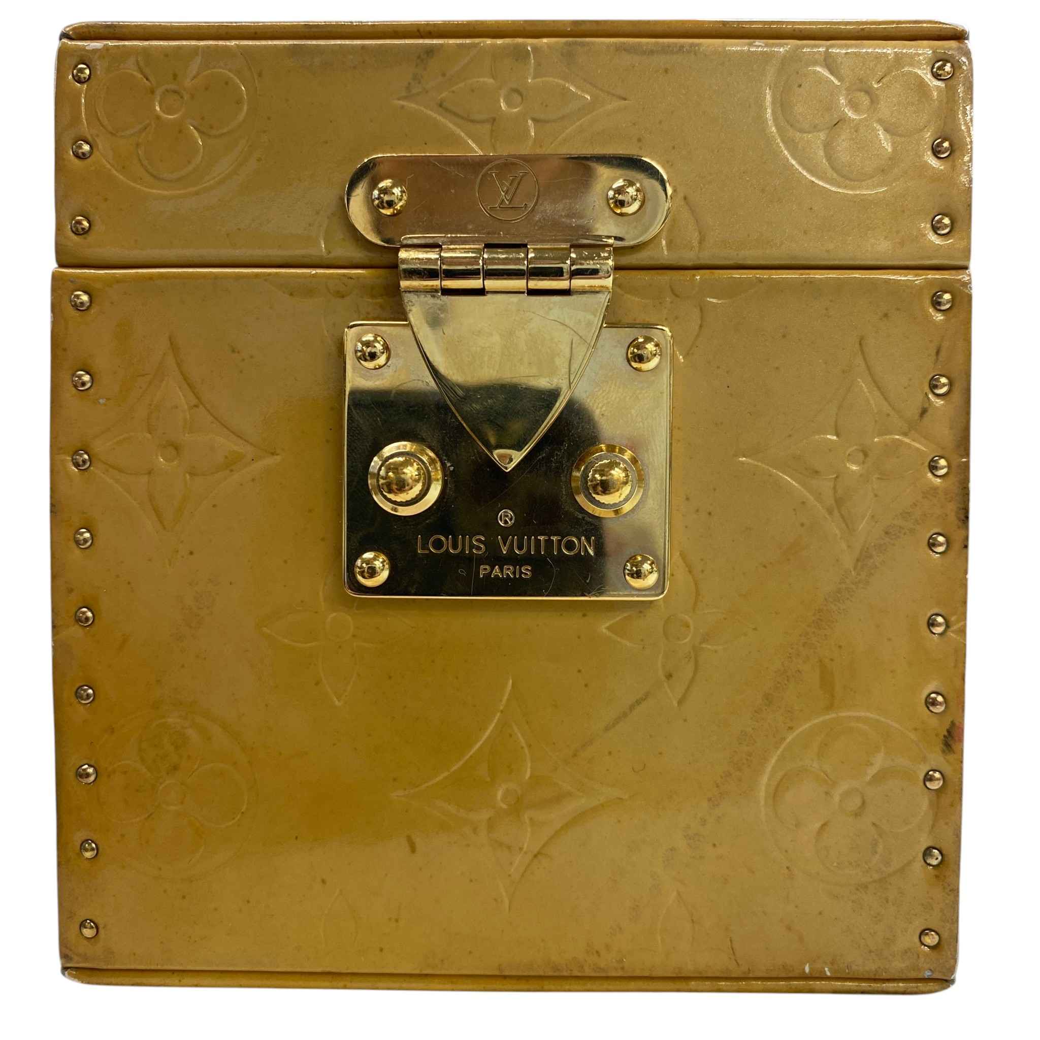 Women's Monogram Vernis Bleecker Box Bag Gold - Image 14