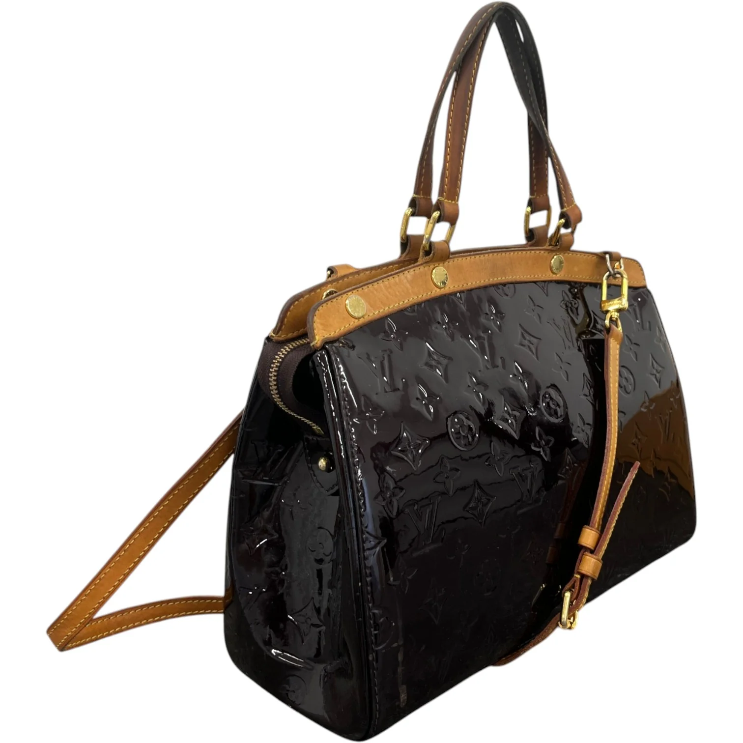 Women's Monogram Vernis Brea Mm Bag Burgundy - Image 4