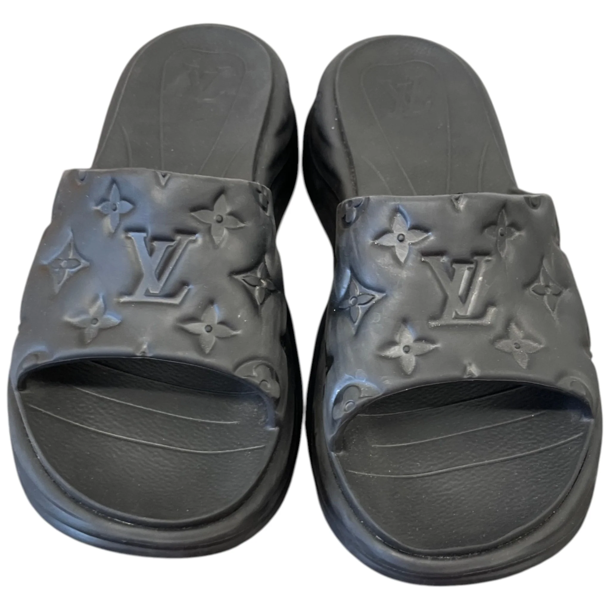 Women's Monogram Waterfront Slides Black Size EU 40 / UK 7 - Image 6