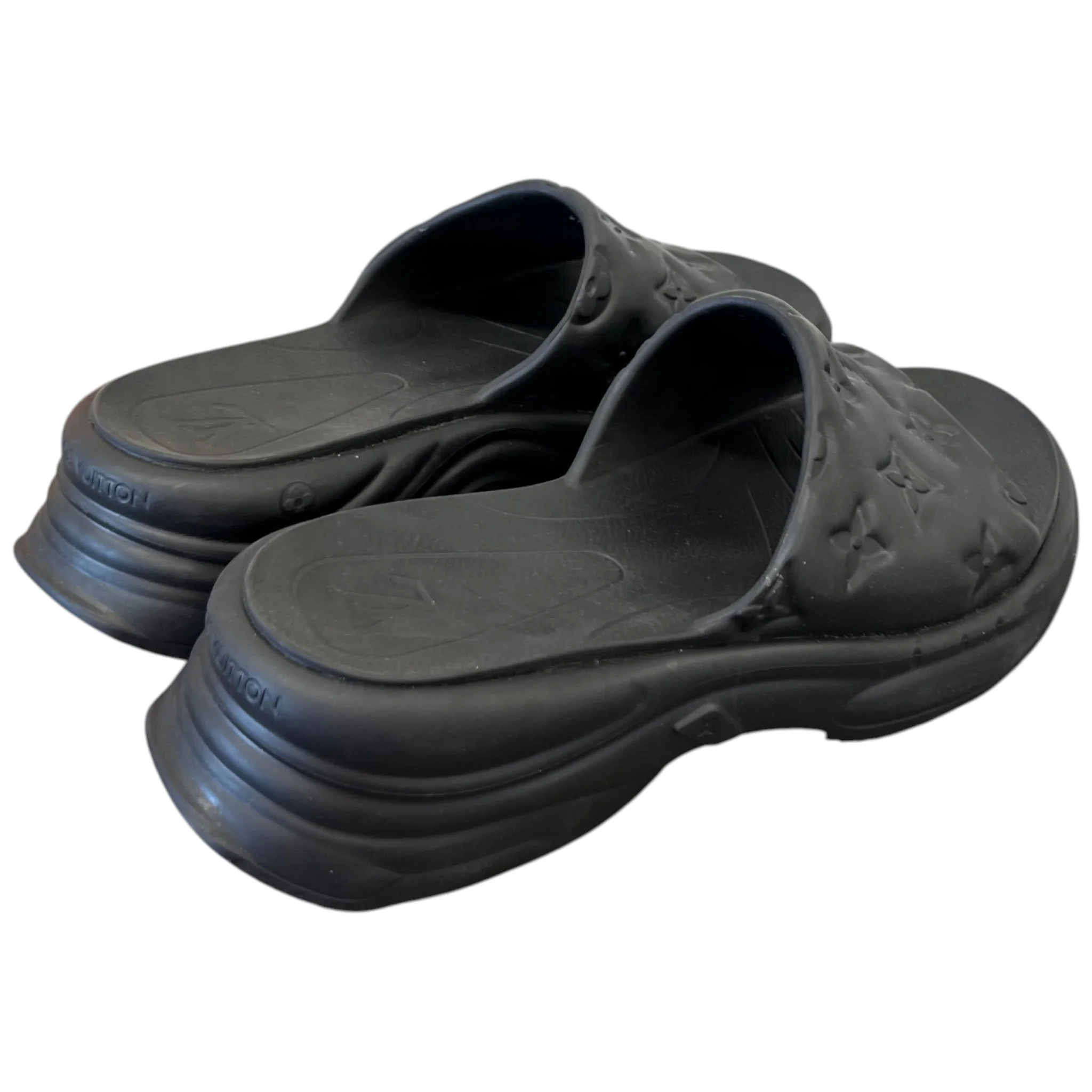 Women's Monogram Waterfront Slides Black Size EU 40 / UK 7 - Image 8