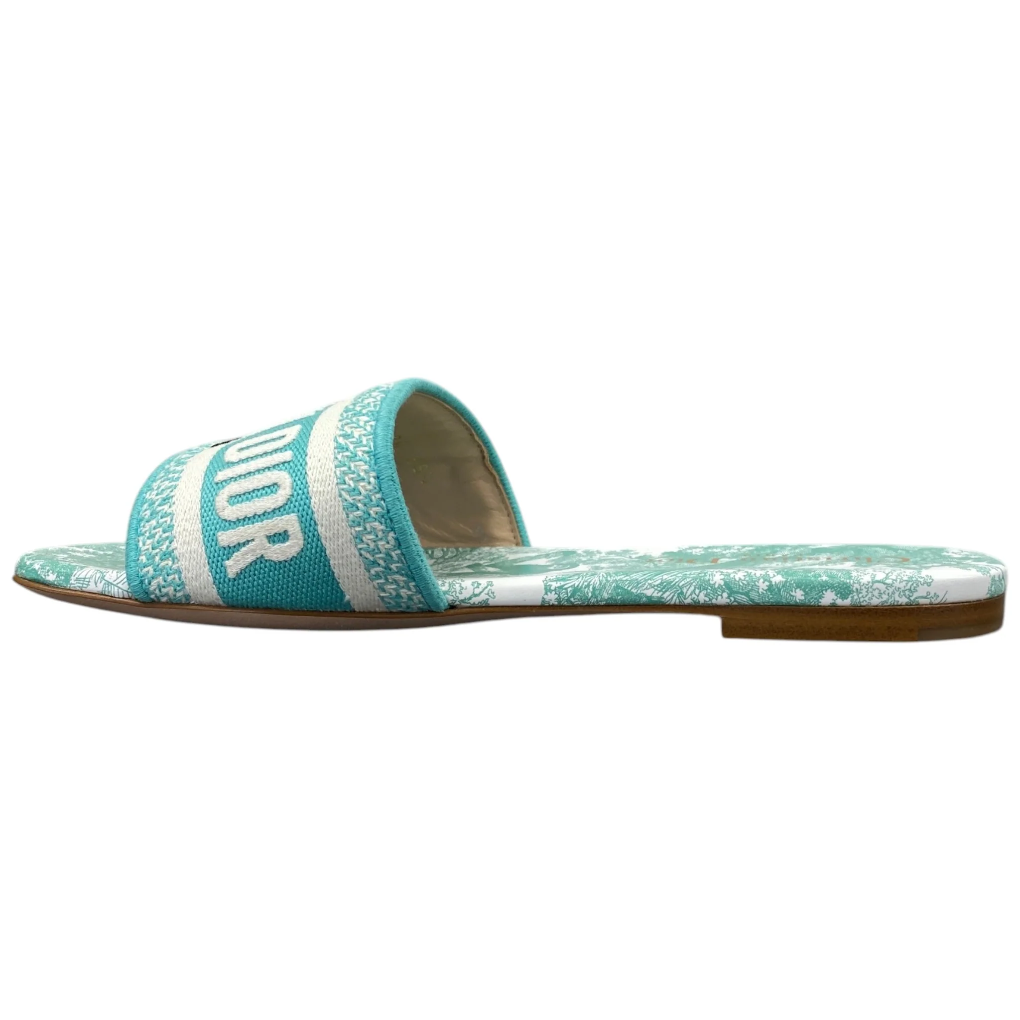 Women's Toile De Jouy Sauvage Dway Slides Blue Size EU 35.5 / UK 2.5 - Image 2