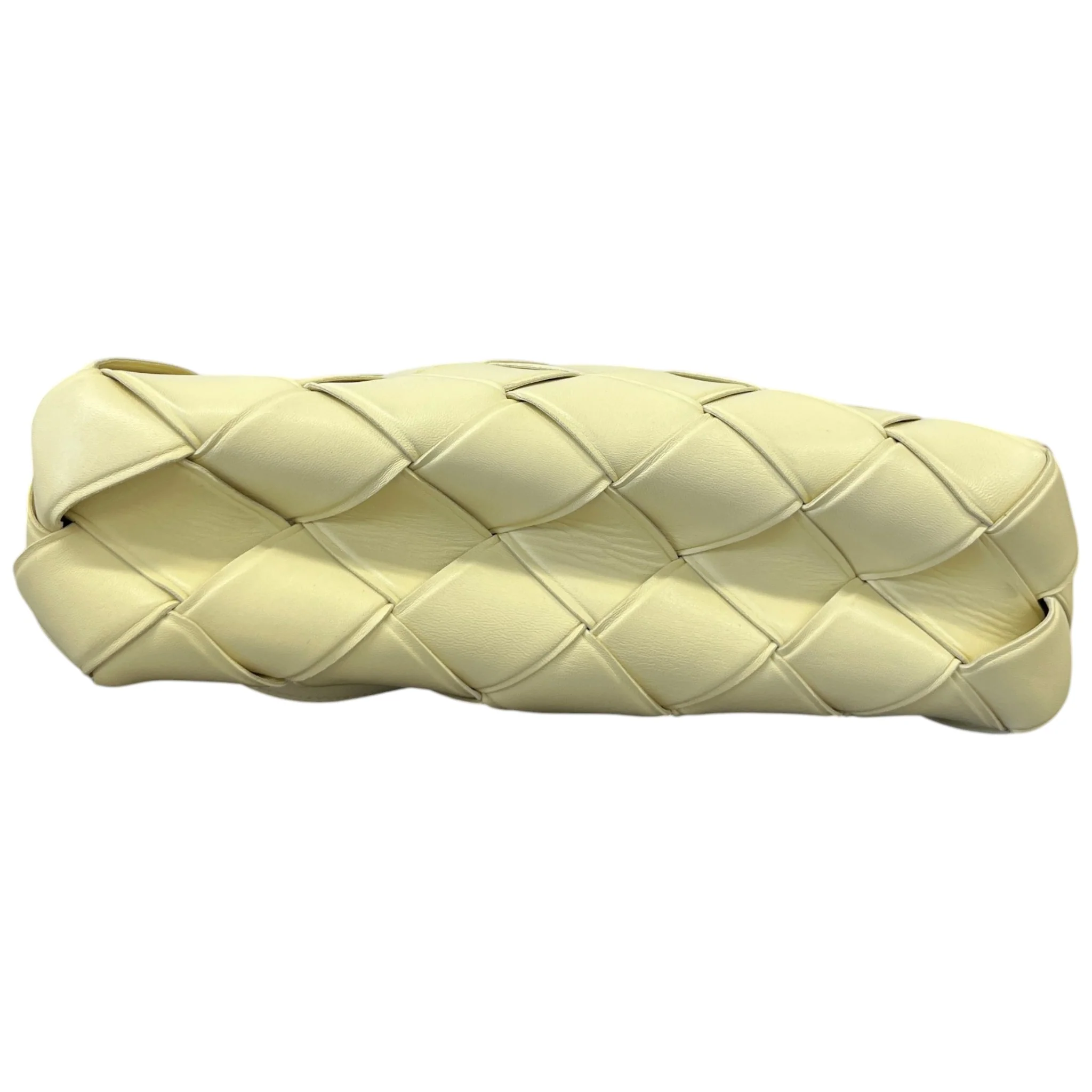 Women's Woven Intrecciato Top Handle Grasp Bag Yellow - Image 10