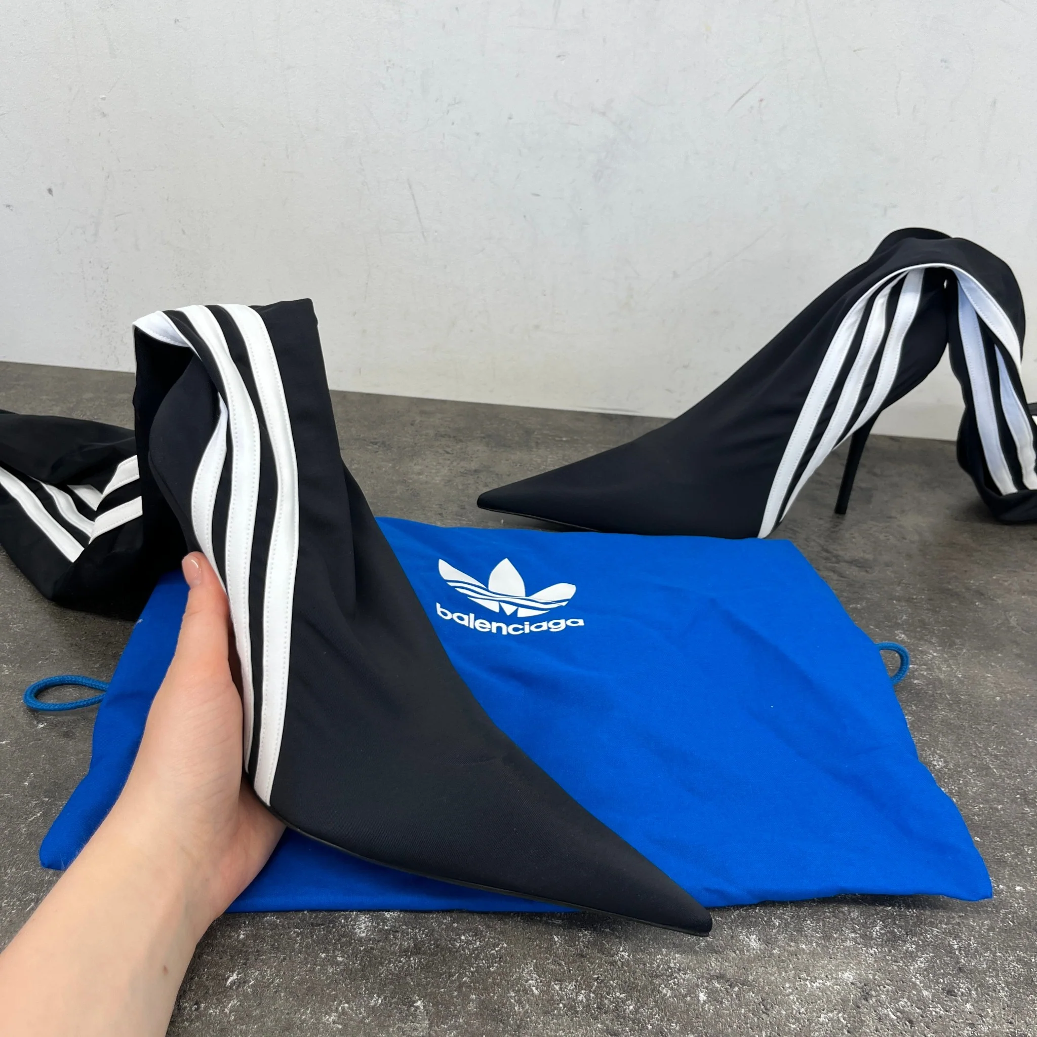 Women's X Adidas Black Knee High Heels Black Size EU 41 / UK 8 - Image 11