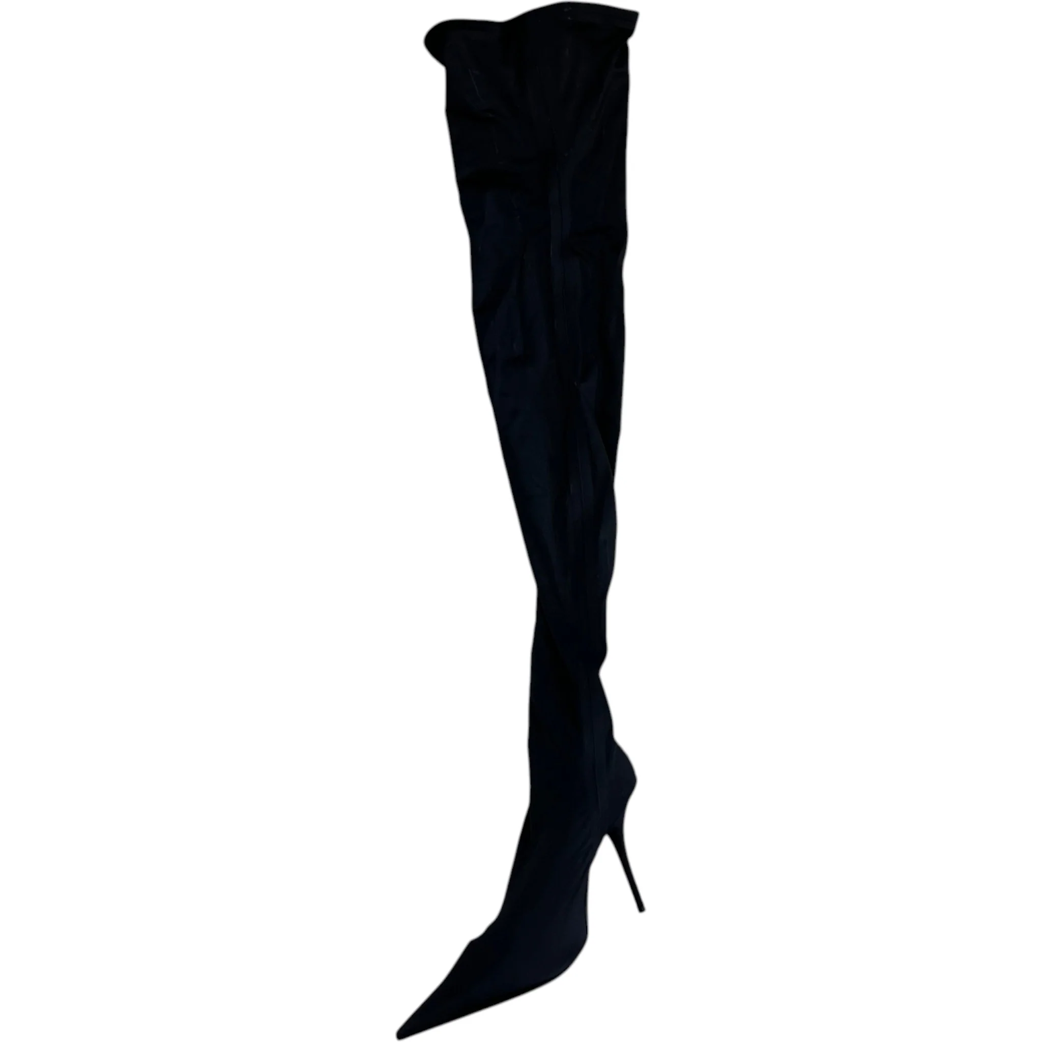 Women's X Adidas Black Knee High Heels Black Size EU 41 / UK 8 - Image 2